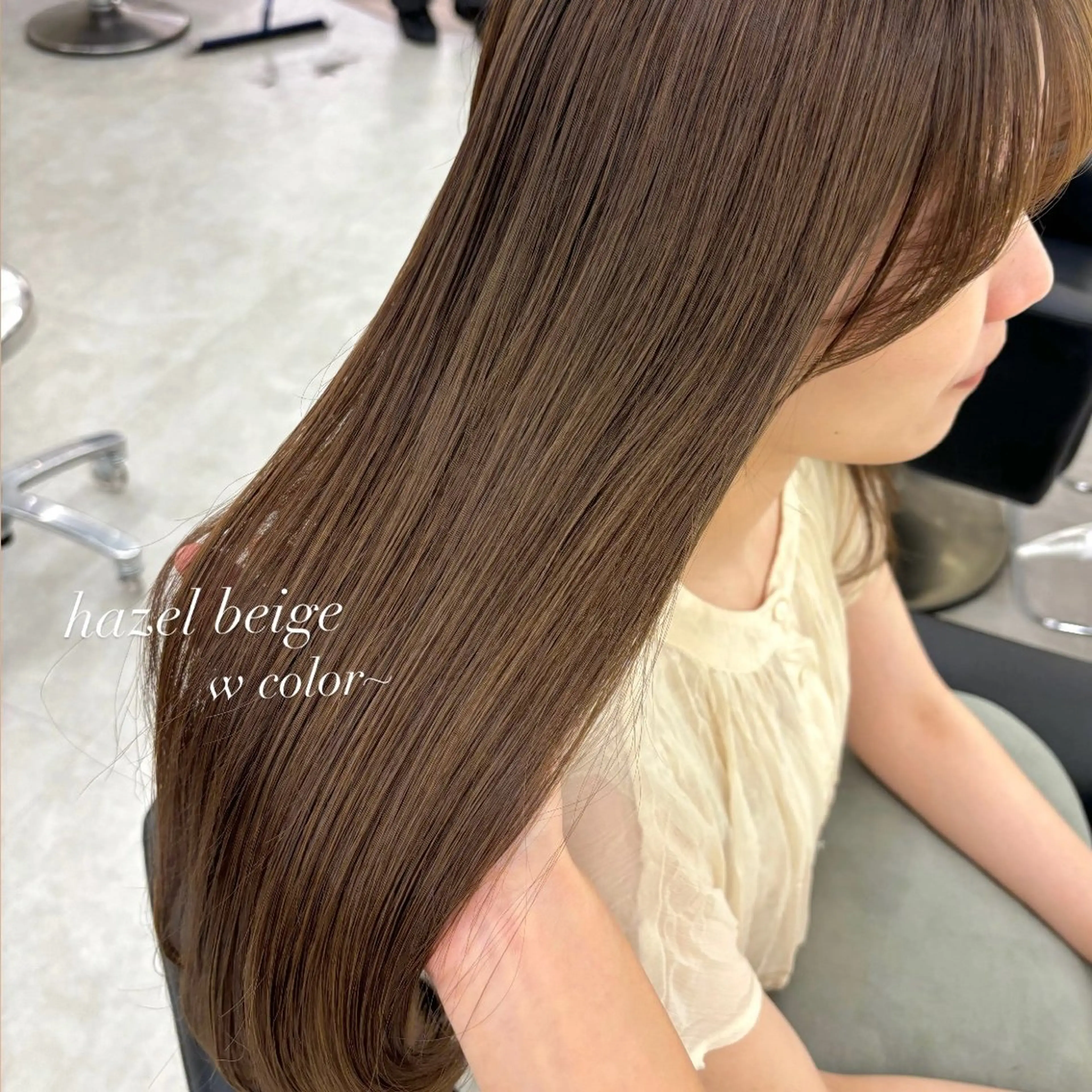 ロング カット ヘアカラー Parve Mix / 根本 梨湖🫧のヘアスタイル