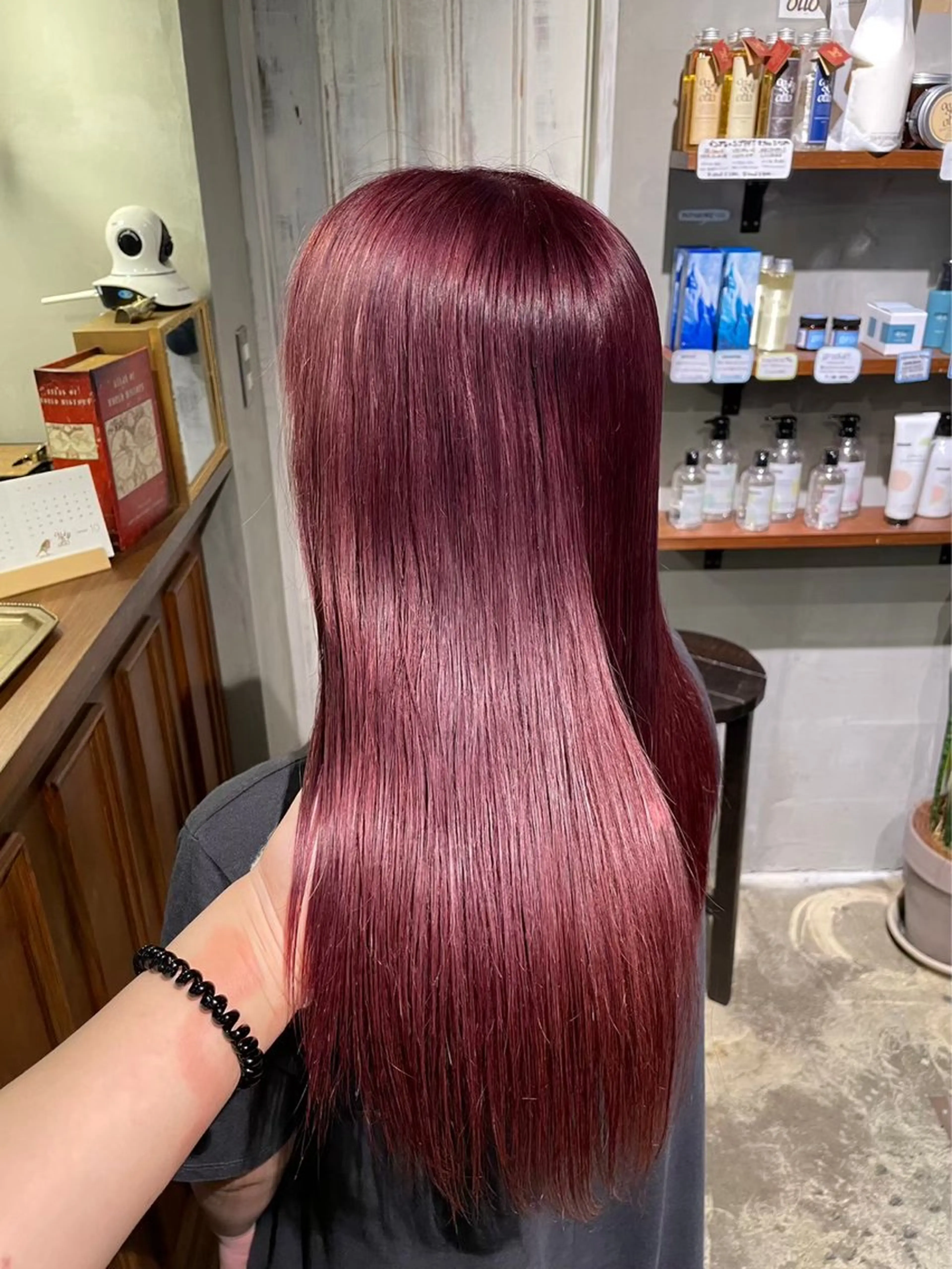 ロング perm/color mana🎀🤍のヘアスタイル