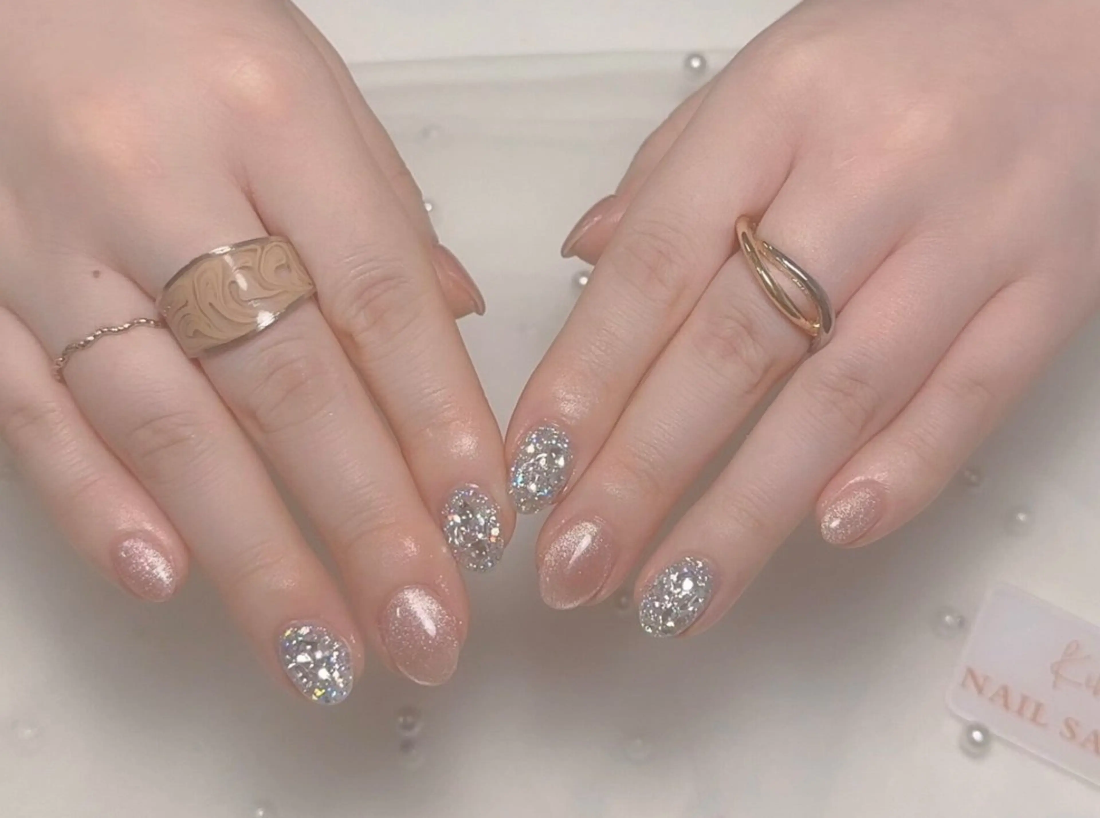 ネイル アートネイル フレンチネイル ジェルネイル グラデーション 韓国ネイル 村中 ハナのネイルデザイン