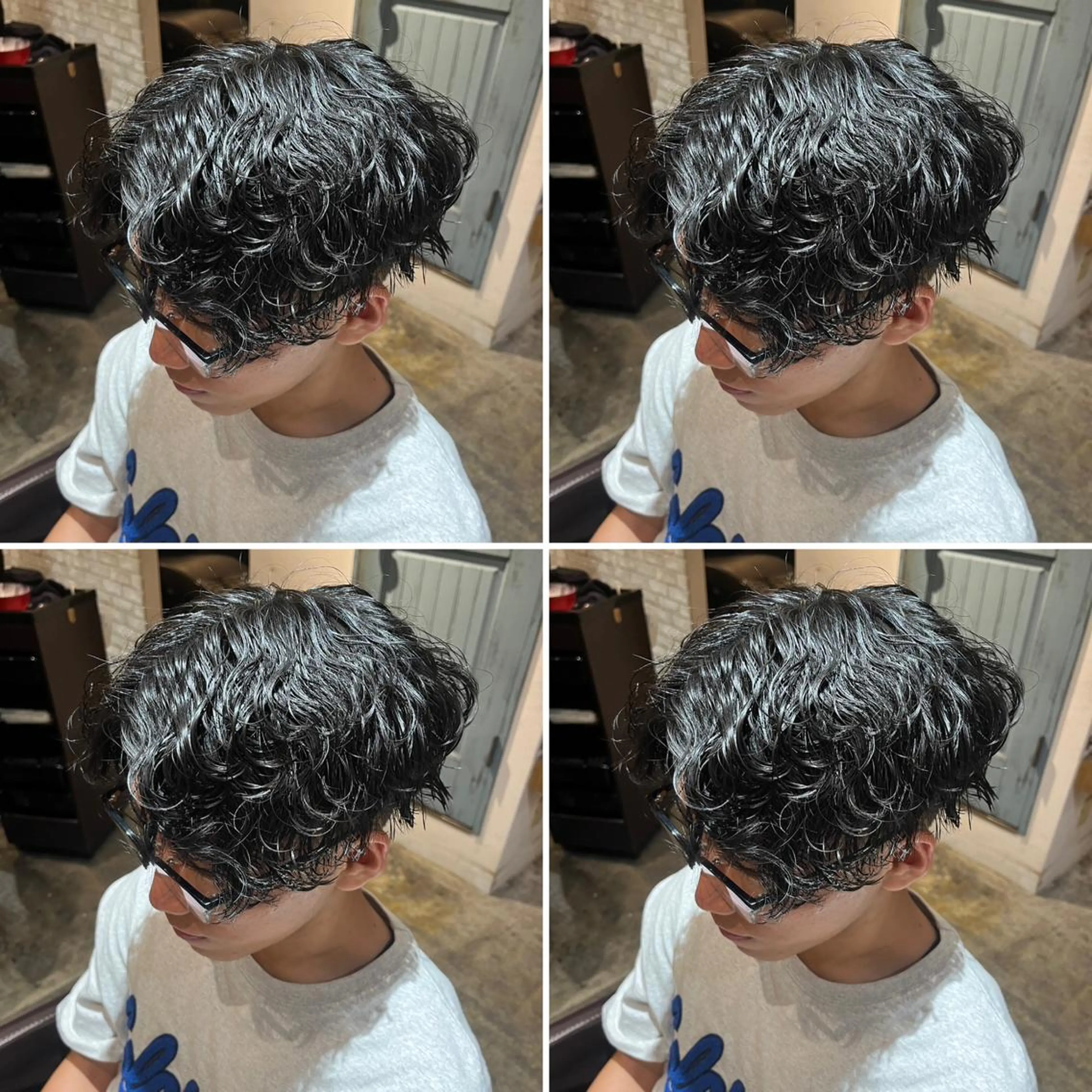 パーマ メンズ カット パーマ トリートメント ヘアセット 👑メンズパーマ特化 店長望月謙二郎👑のヘアスタイル