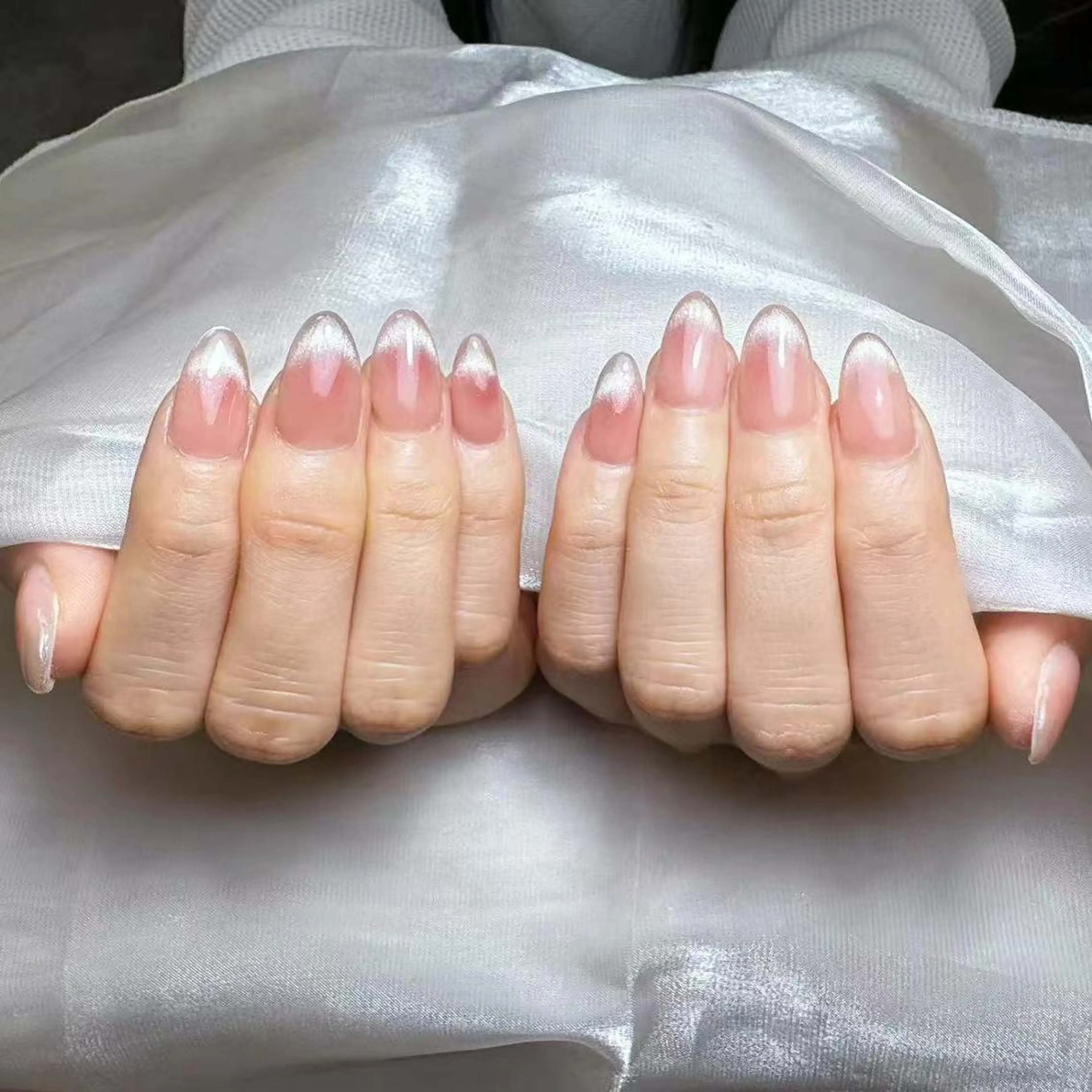 ネイル アートネイル オーロラネイル ガーリー キラキラネイル 韓国ネイル Diamond 🚢のネイルデザイン