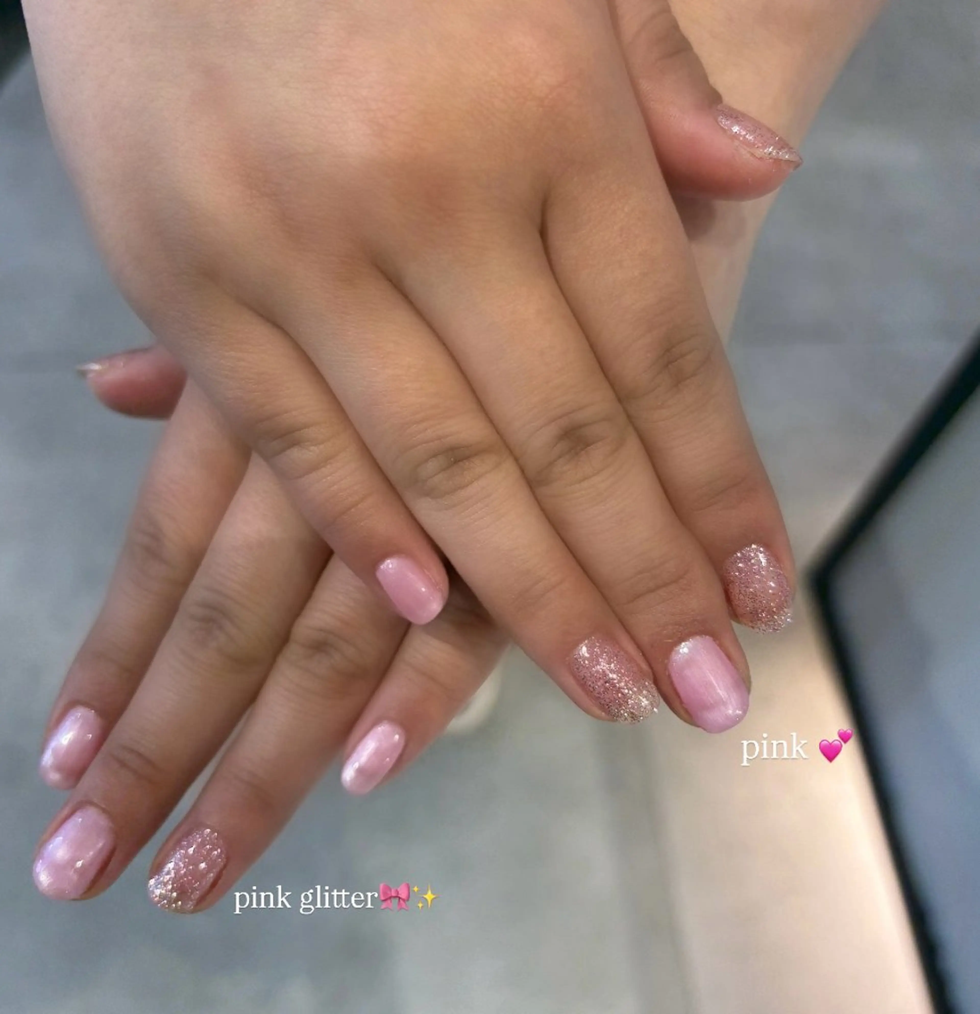 minimo限定‼️💅💕ラメ🉑ワンカラー💖ほんのりキラキラが秋冬ネイル人気です❄️【オフ・パーツ追加🉑】の写真