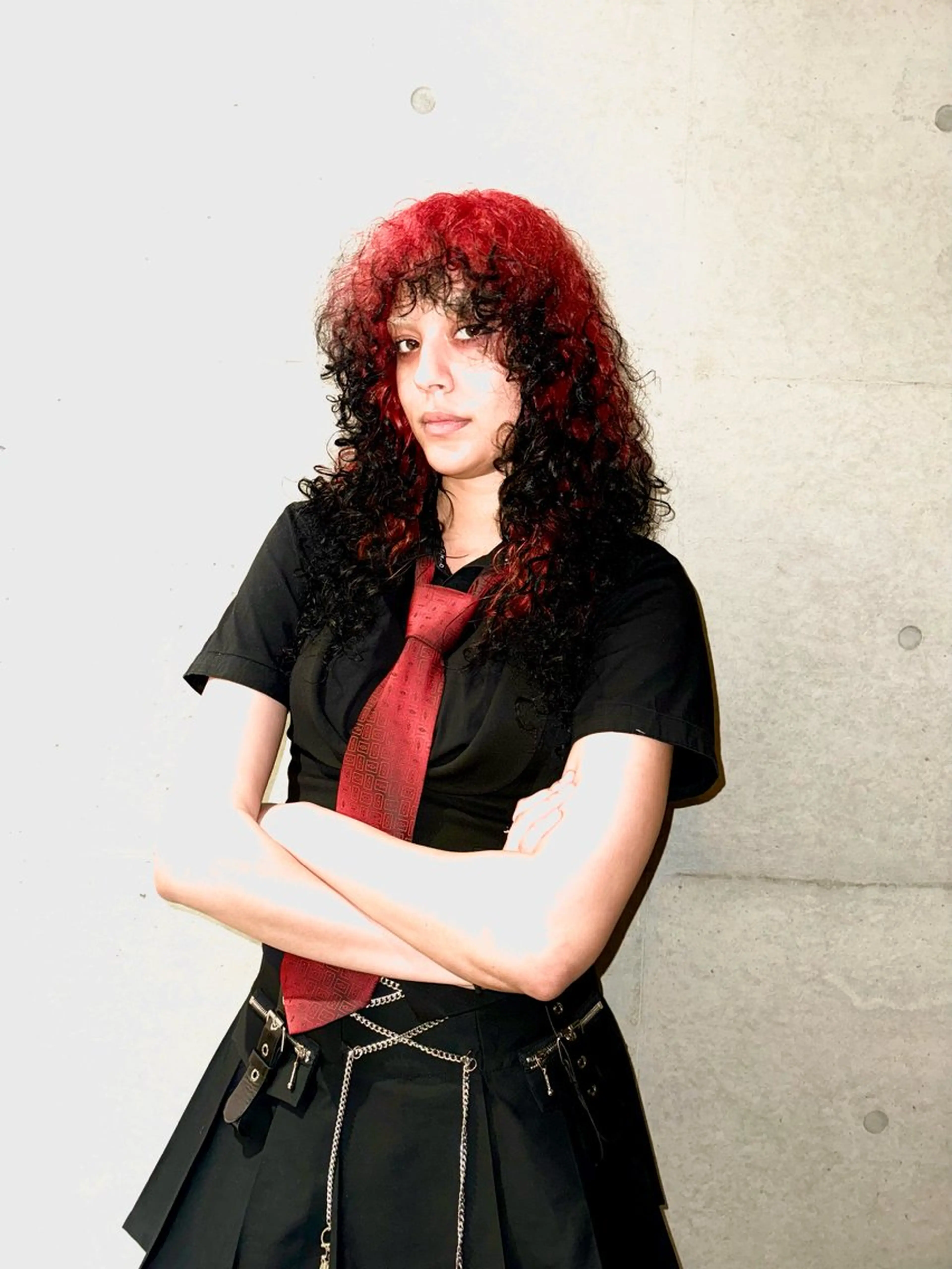 セミロング カラー パーマ デザインカラー⭐︎★ 🐆hyo🐆のヘアスタイル