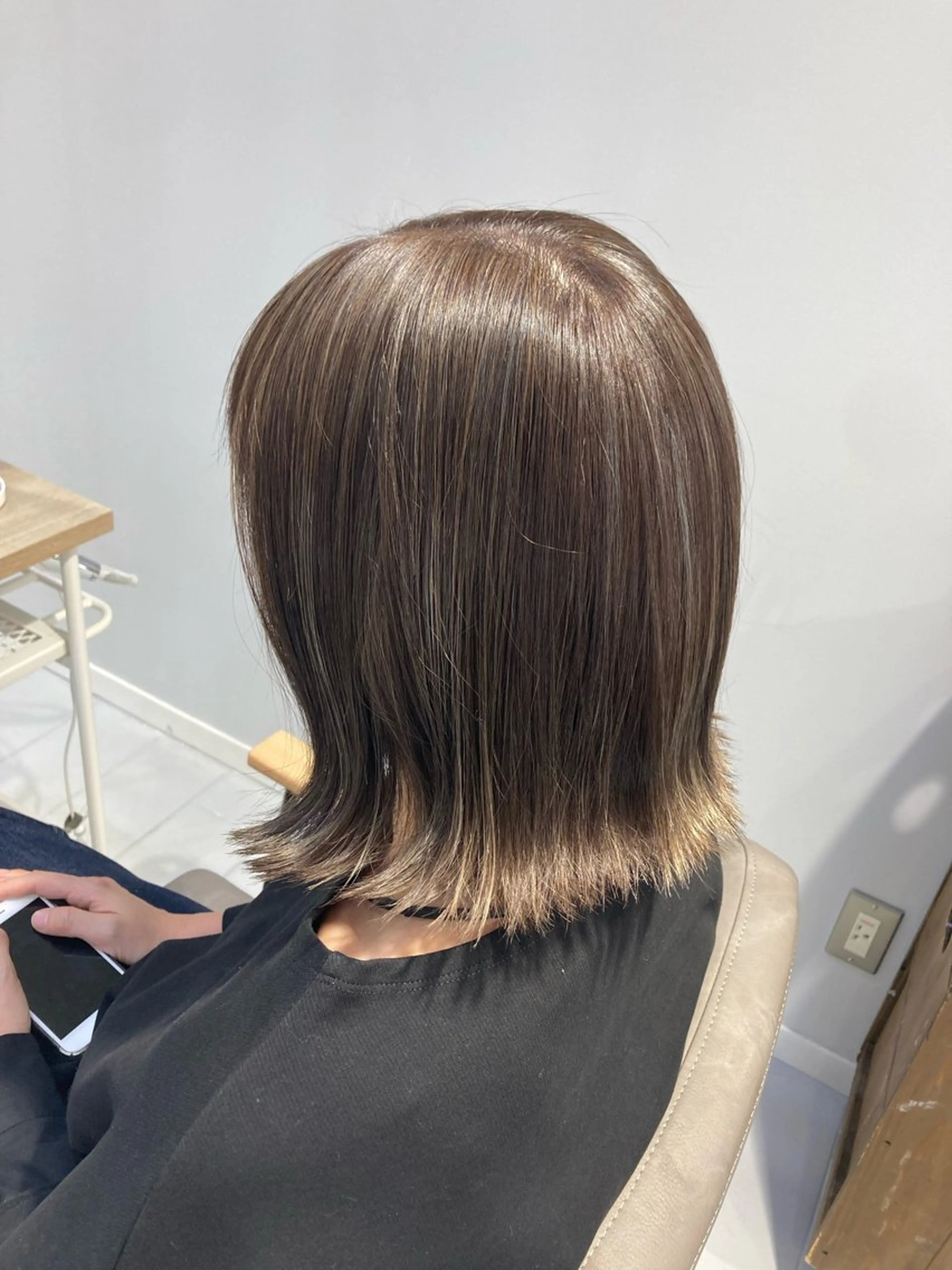 ミディアム カラー ヘアカラー 🫧ゆうき🪽 髪質改善/ハイライトのヘアスタイル