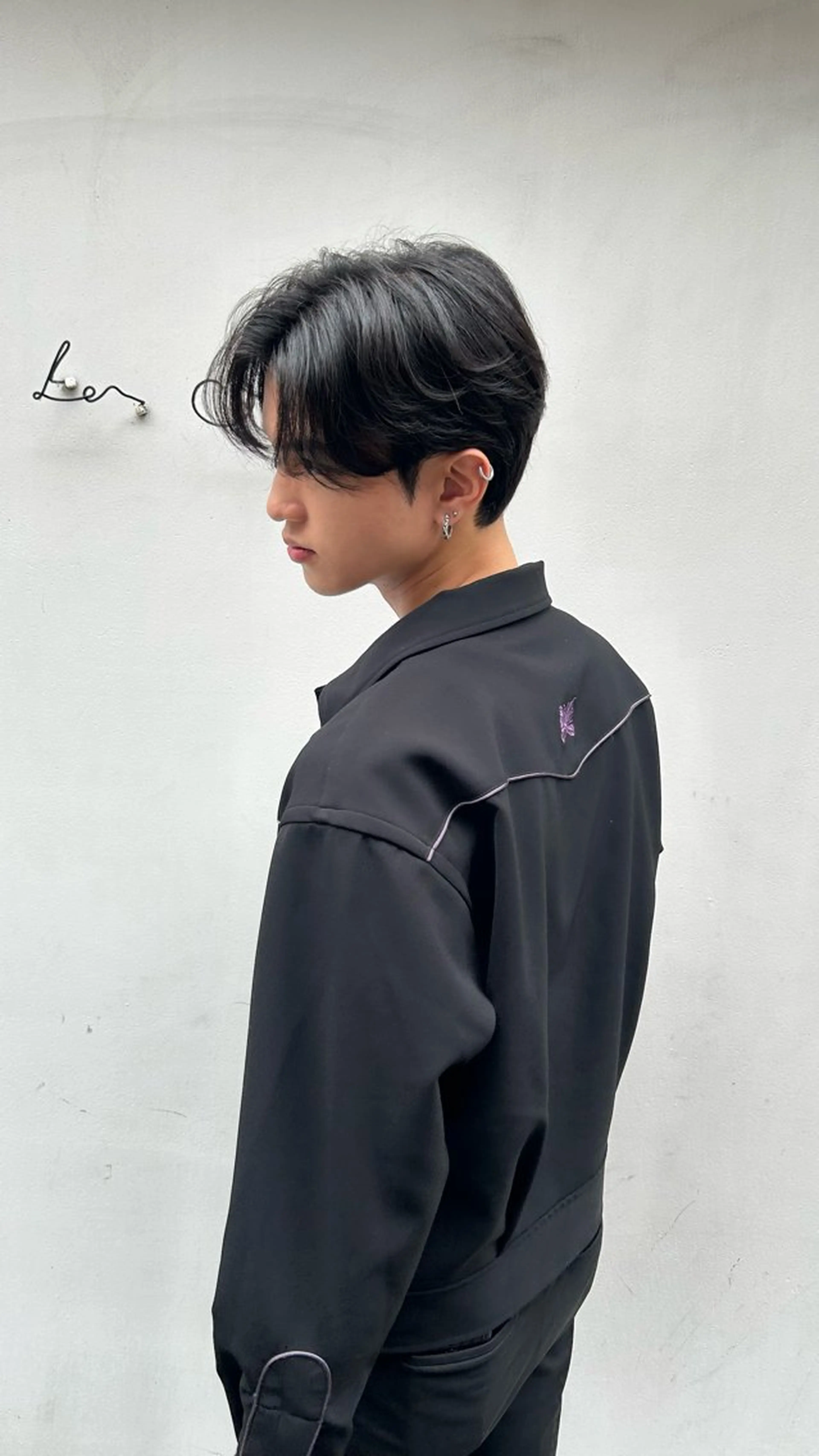 メンズ ダウンパーマ カルマパーマ メンズパーマ 隈元 光のヘアスタイル