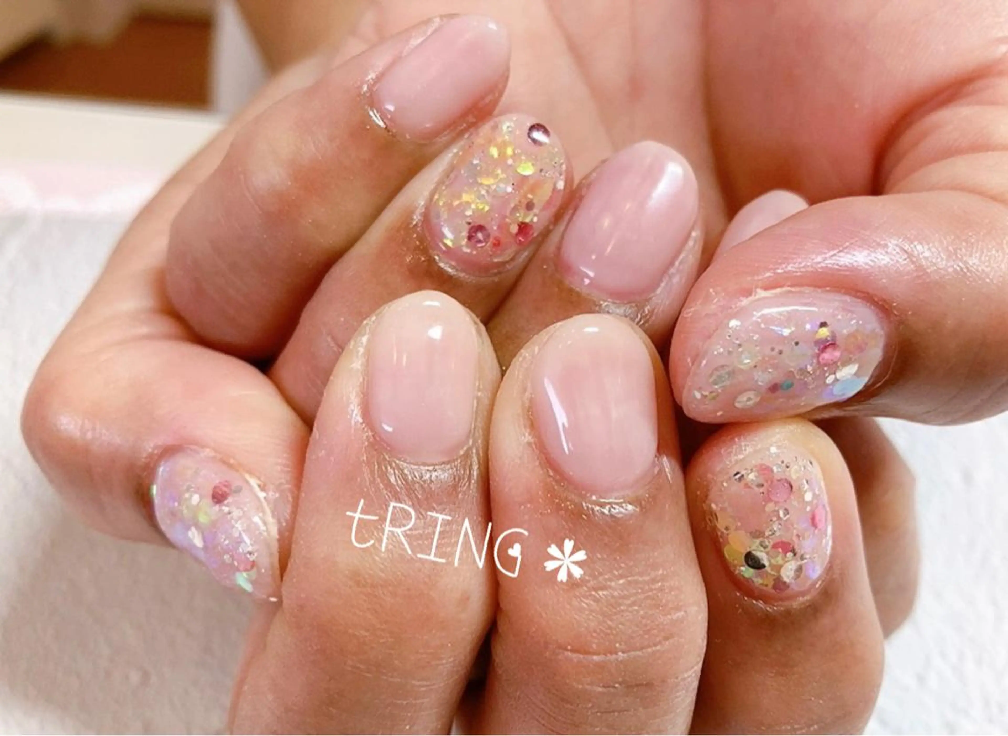 ネイル ハンドネイル tRING＊ しいの木台のネイルデザイン