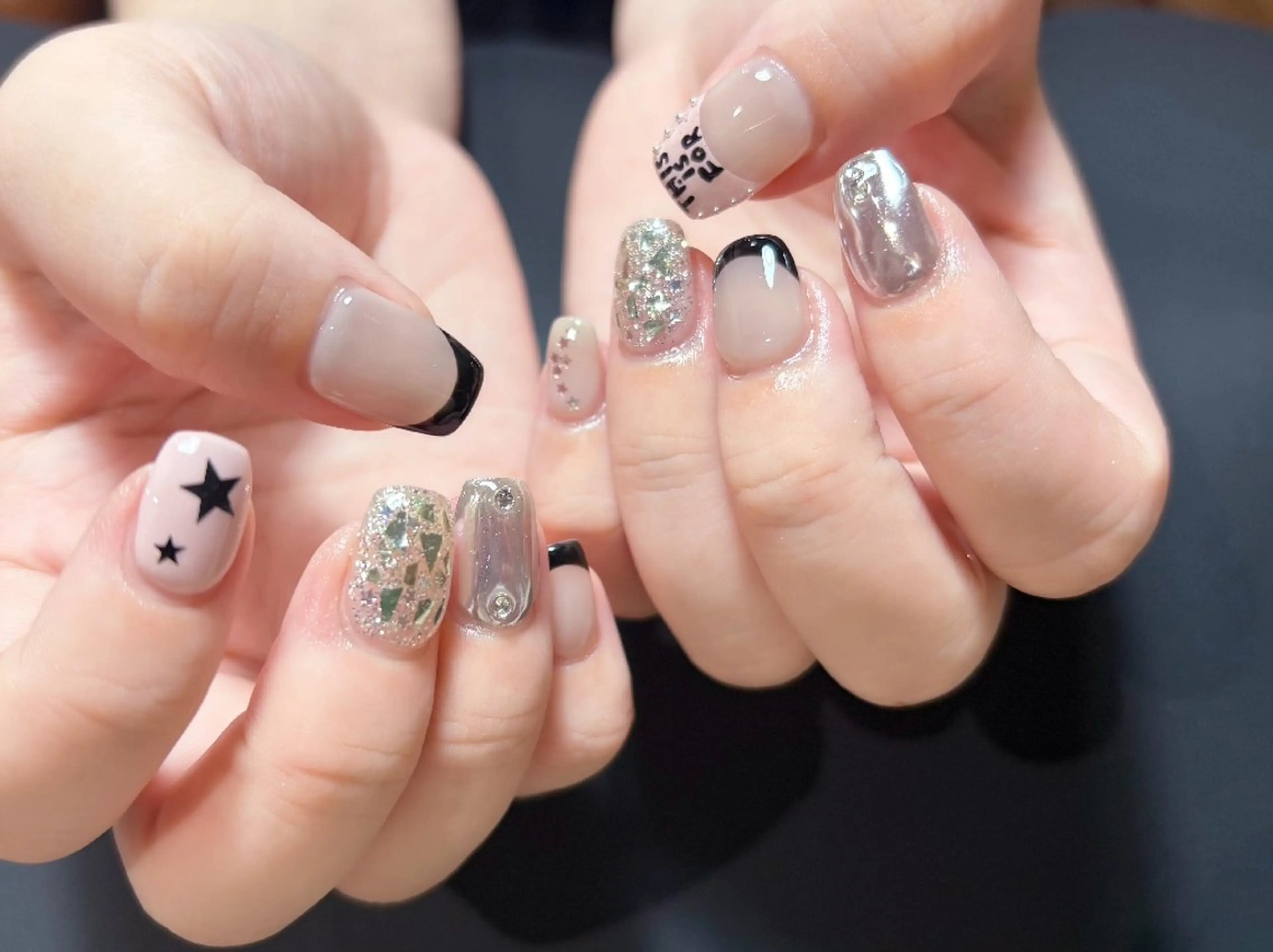 ネイル フットネイル フレンチネイル ジェルネイル ガラスフレンチ 韓国ネイル ハンドネイル ハンドケア MoriseNail 表参道のネイルデザイン