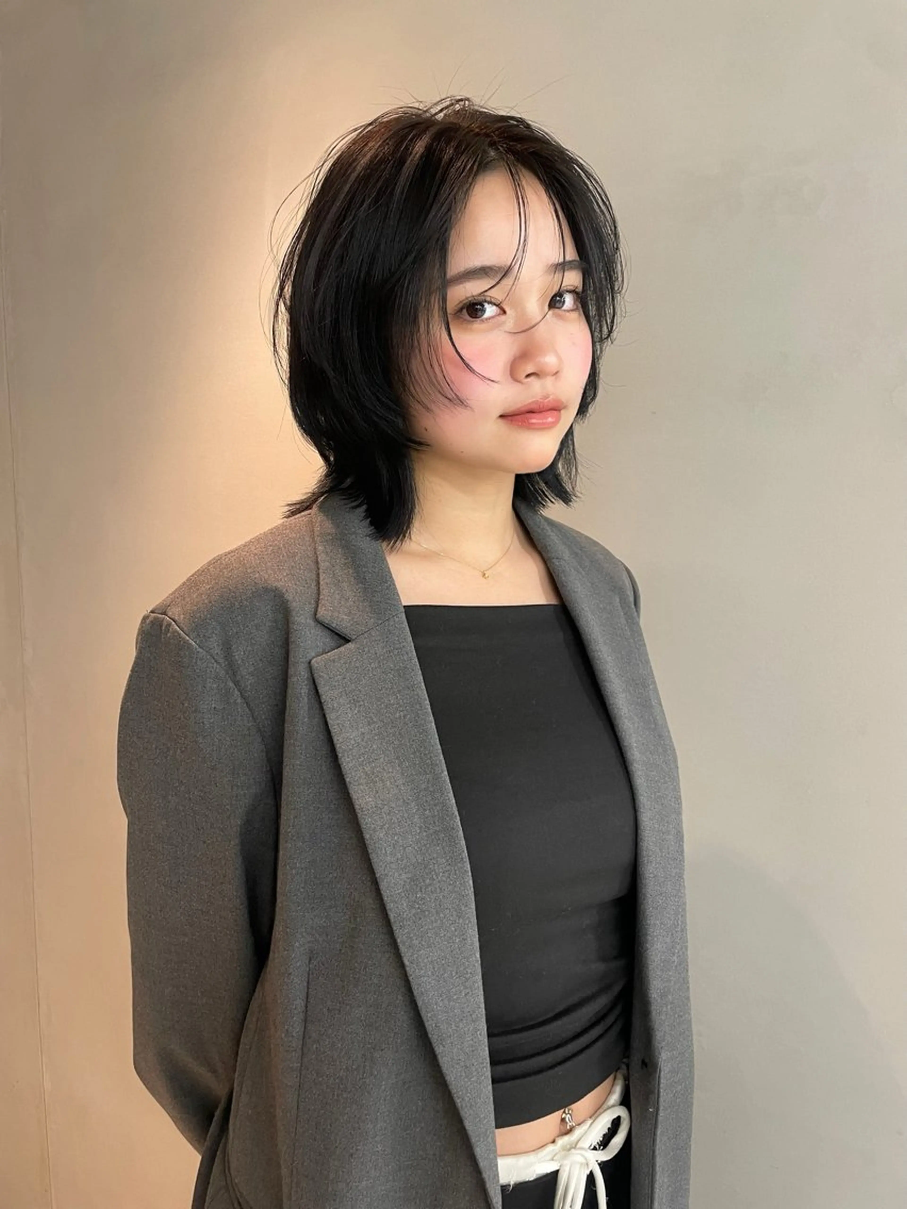 ミディアム 🩶レイヤーカット /miho🩶のヘアスタイル