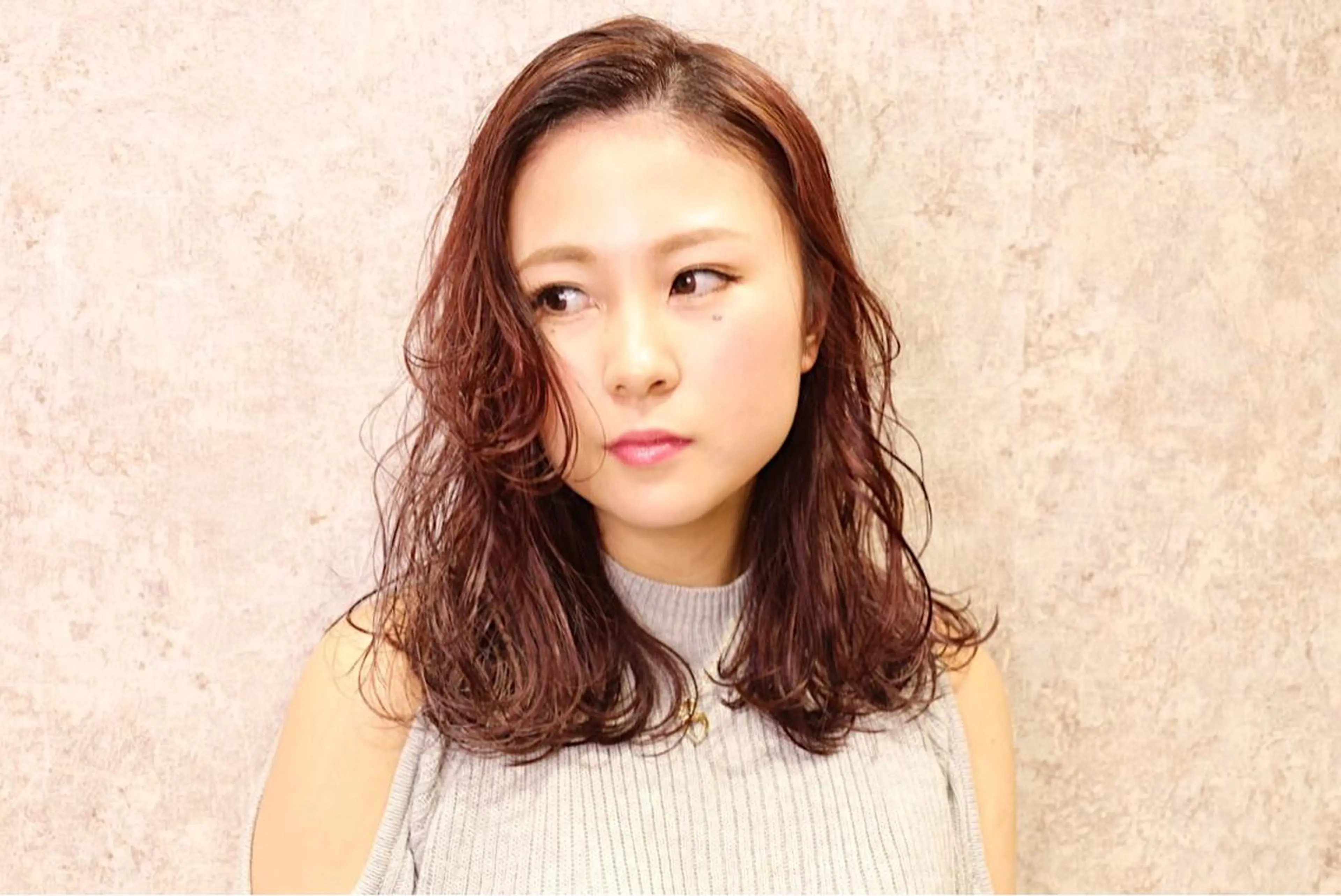 セミロング カラー ケアブリーチ /髪質 改善/古橋圭史郎のヘアスタイル