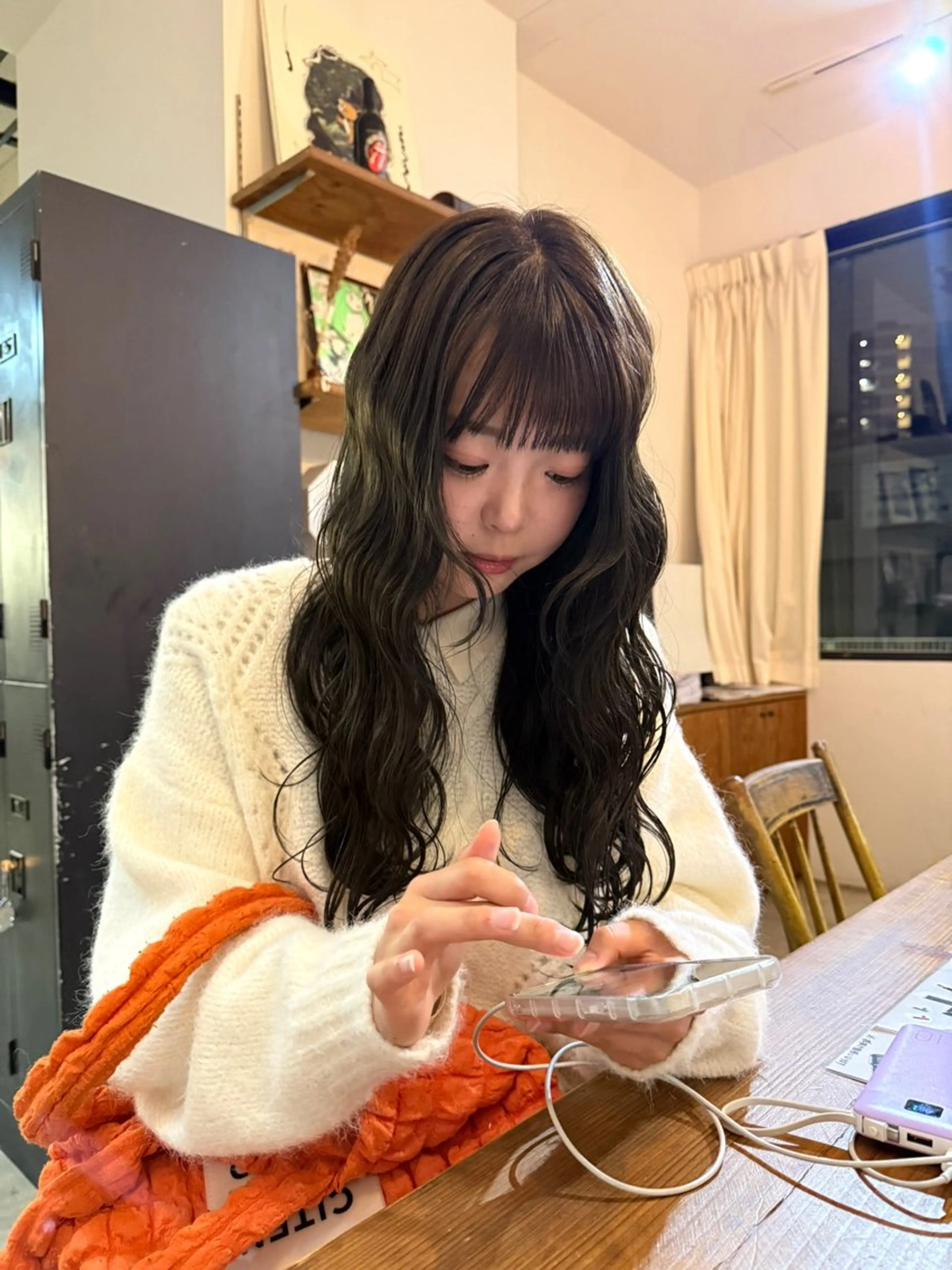 ロング カラー nishihama nanaのヘアスタイル