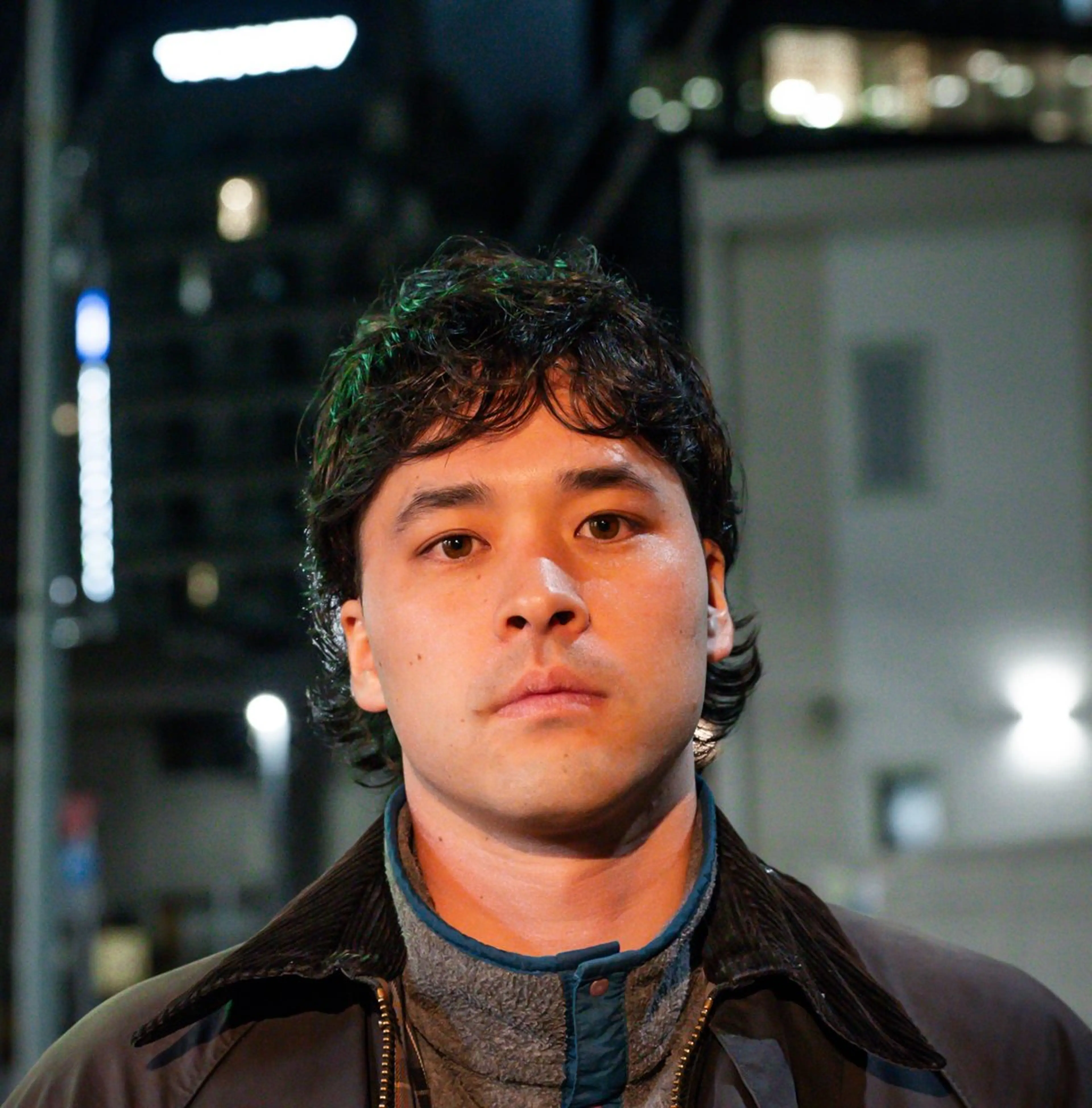 ミディアム カラー パーマ メンズ ミディアムパーマ メンズパーマ くせ毛 カット パーマ 🔗メンズサロン🔗 Kieのヘアスタイル