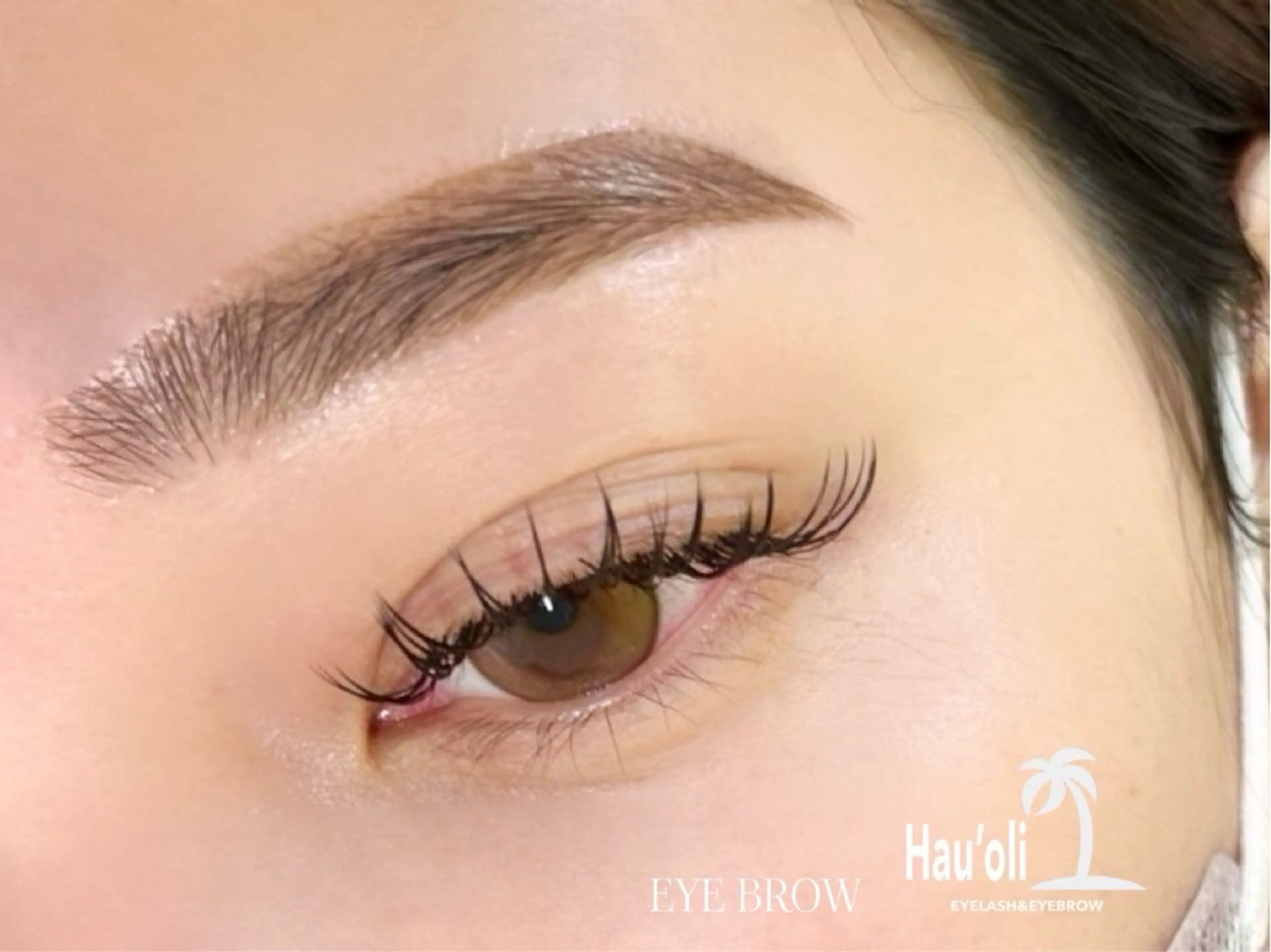 【オフ込フラットラッシュ120本&アイブロウスタイリング】の写真
