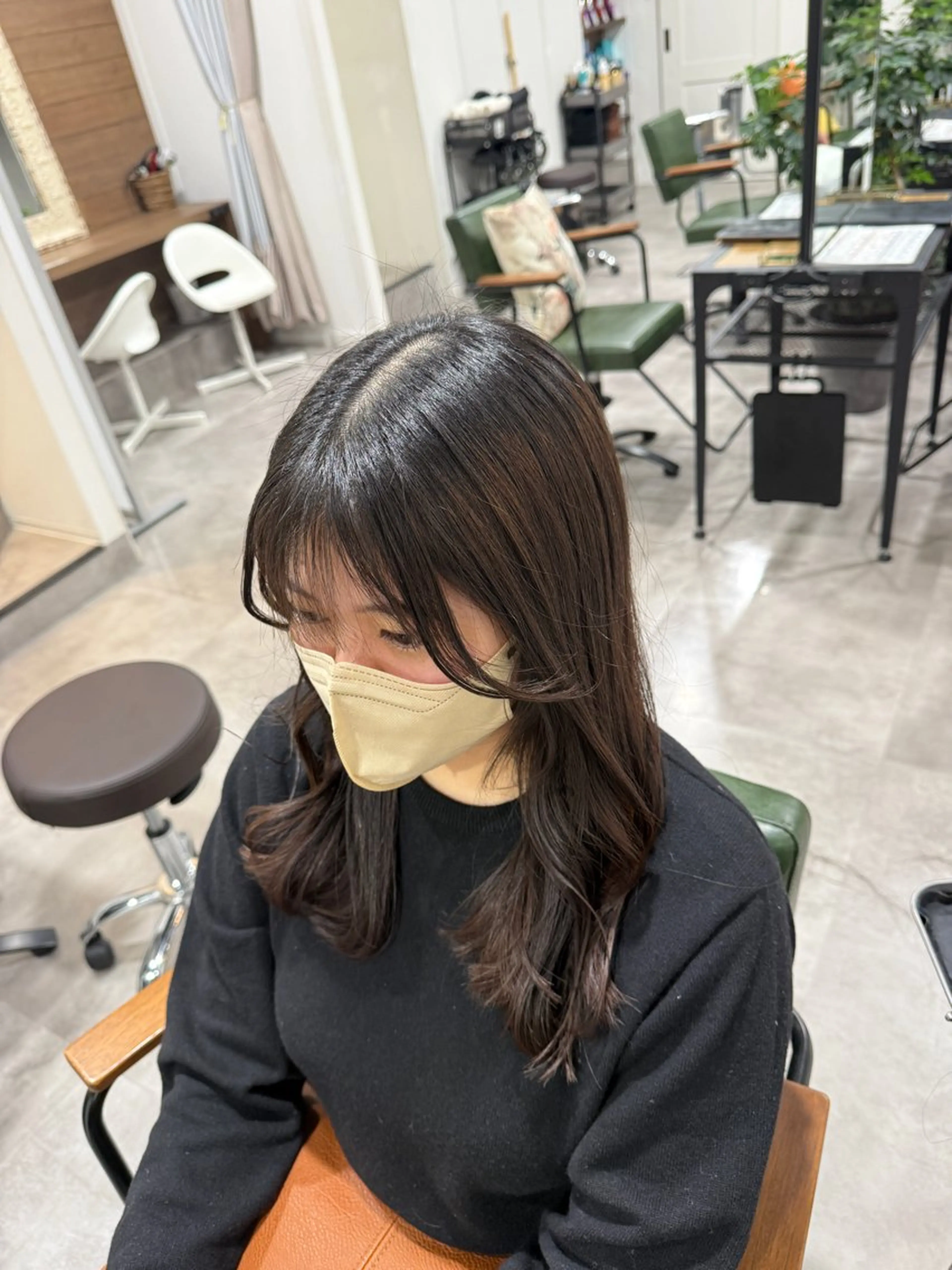 ロング カット オリーブ🫒レイヤー /平尾/りの‎🤍のヘアスタイル