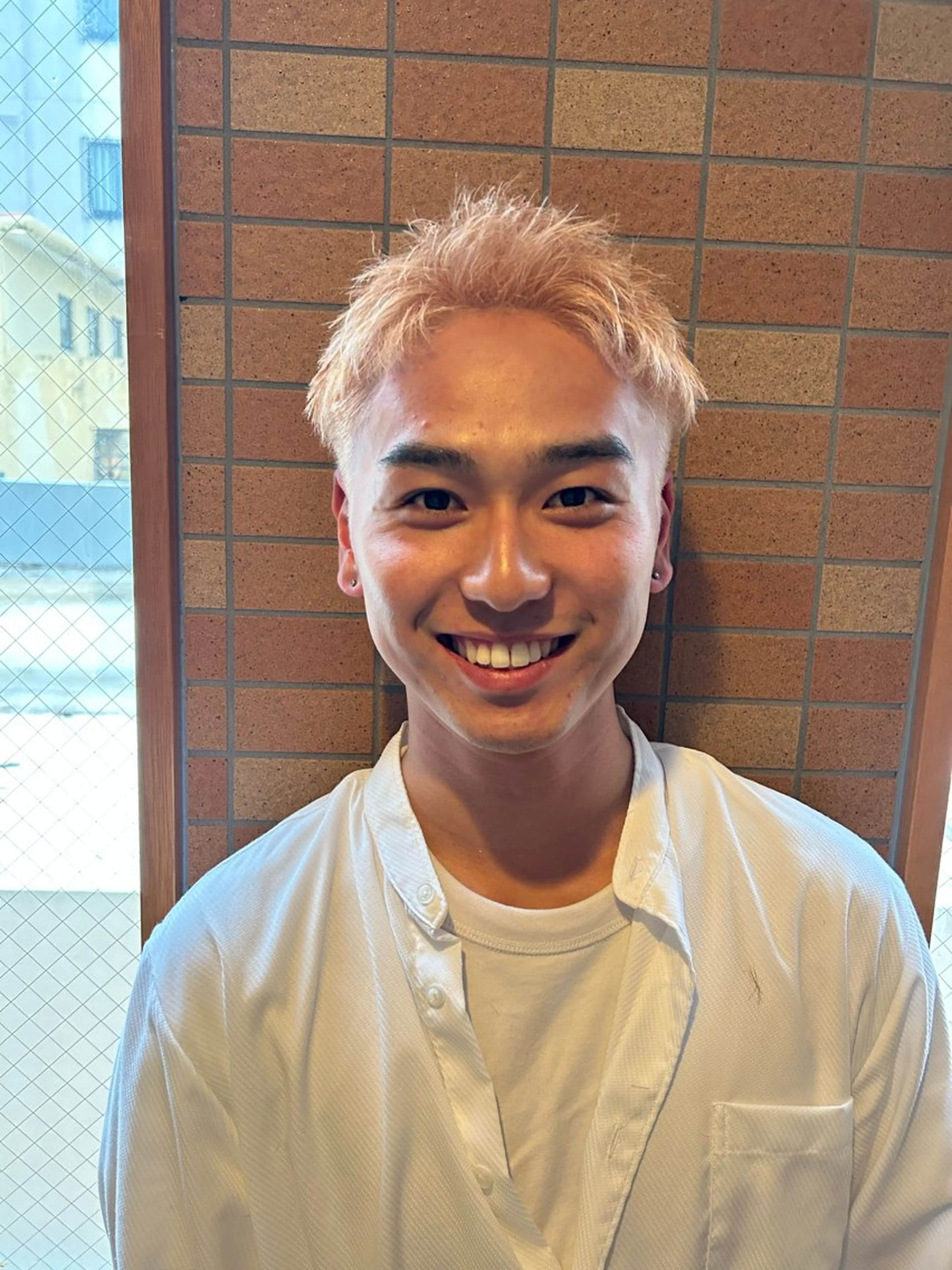 ショート メンズ メンズハイトーン カット ヘアカラー トリートメント ヘアセット 🃏菅原男🃏 【men's職人】のヘアスタイル