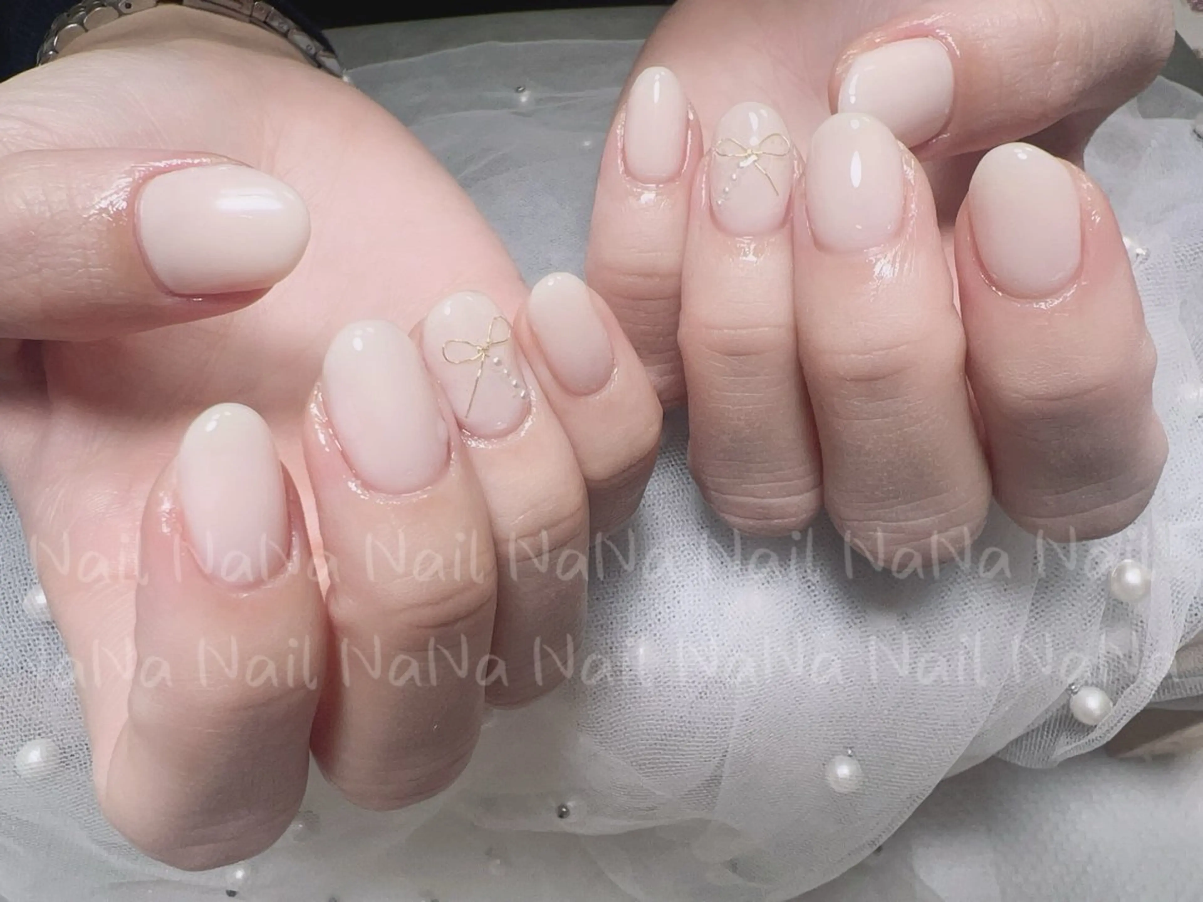 ネイル リボン ハンドネイル Nail NaNaのネイルデザイン