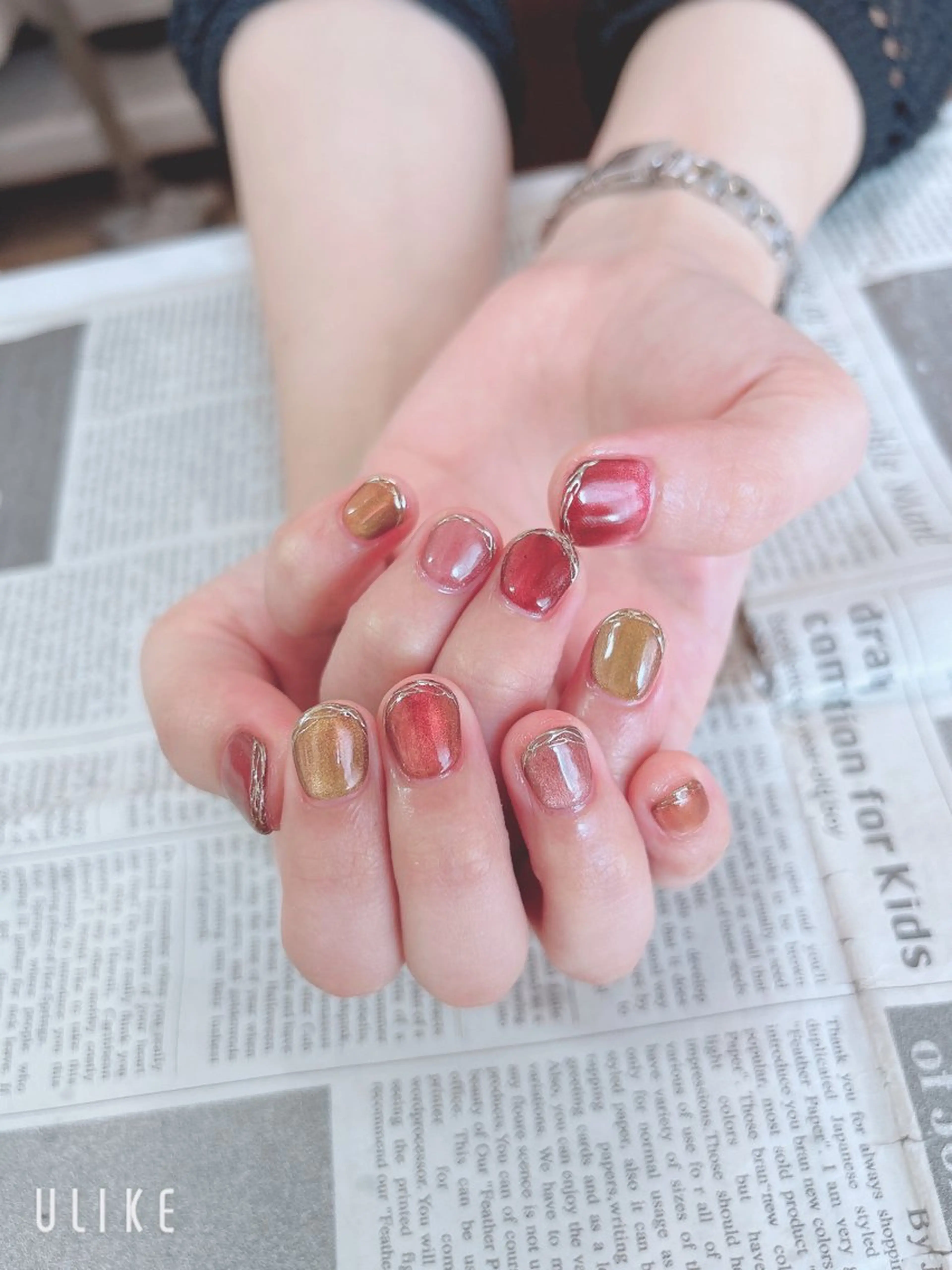 ネイル フレンチネイル ミラーネイル ハンドネイル ハンドケア 森山 舞のネイルデザイン