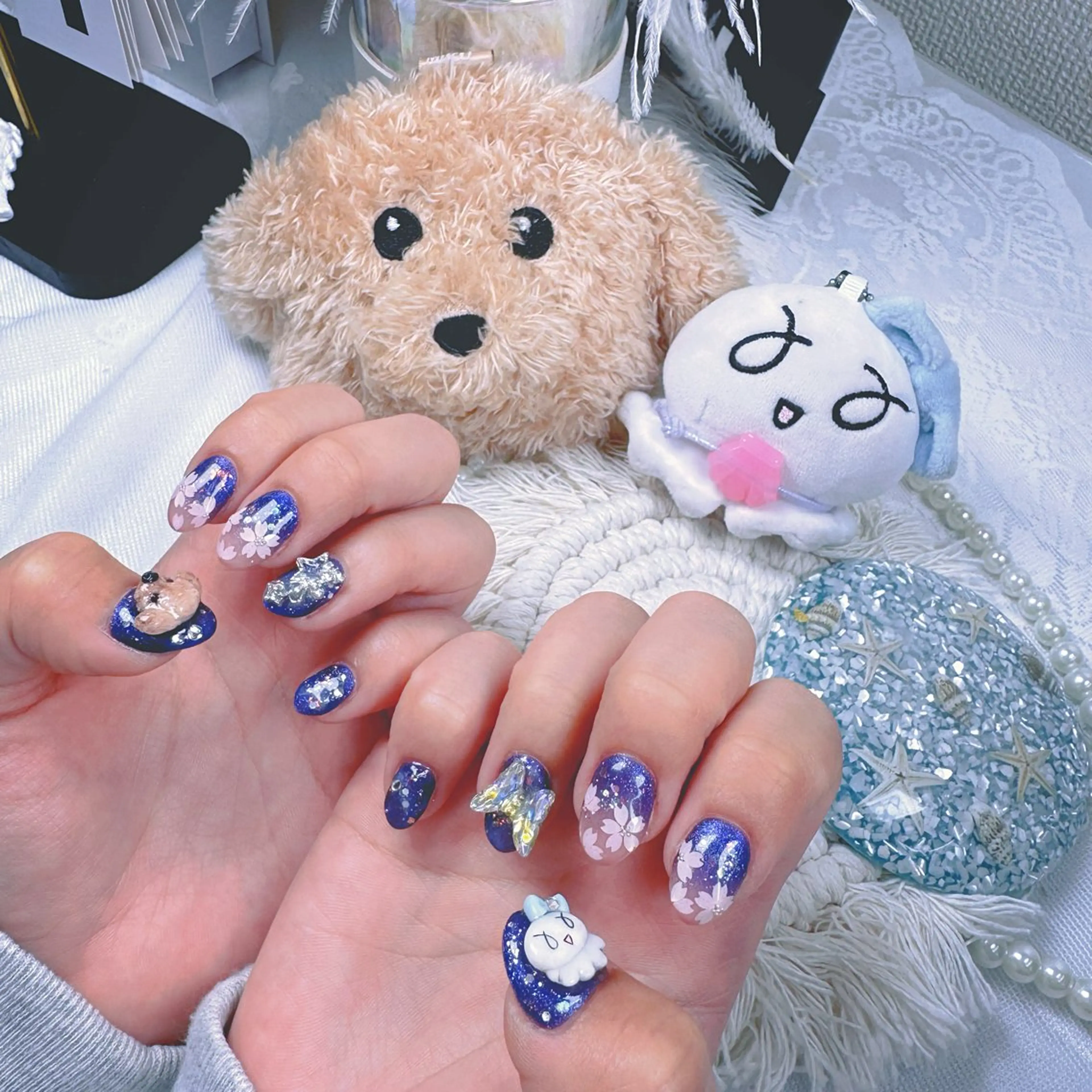 ネイル 桜ネイル クリアネイル フレンチネイル ハート キラキラネイル ハンドネイル princess スカルプ専門店のネイルデザイン