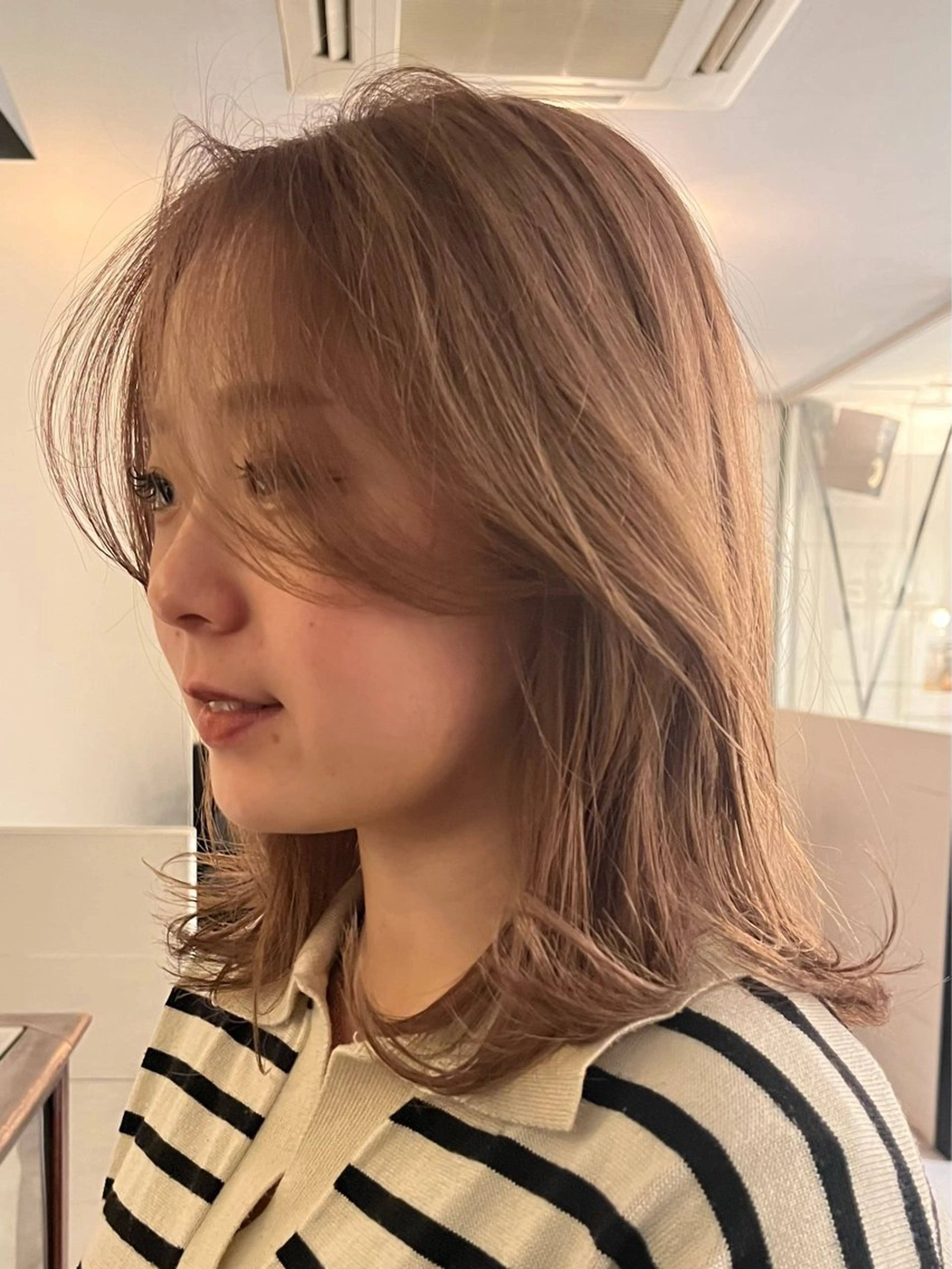 ミディアム カラー ブリーチなし/透明感 /ショート/大世のヘアスタイル