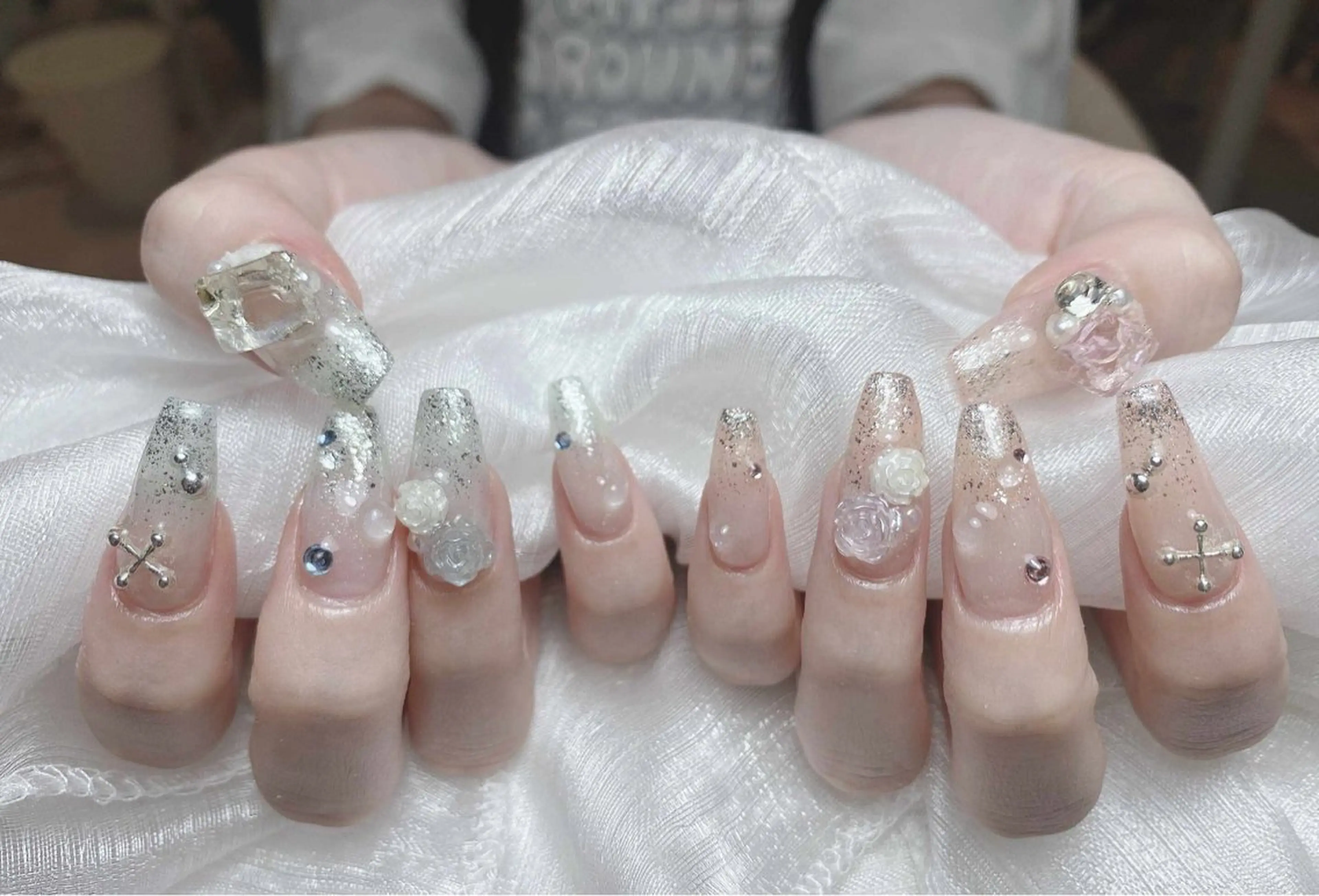 ネイル アートネイル フレンチネイル ジェルネイル ニュアンスネイル オフィスネイル ハンドネイル Jenn Nail Shinokuboのネイルデザイン