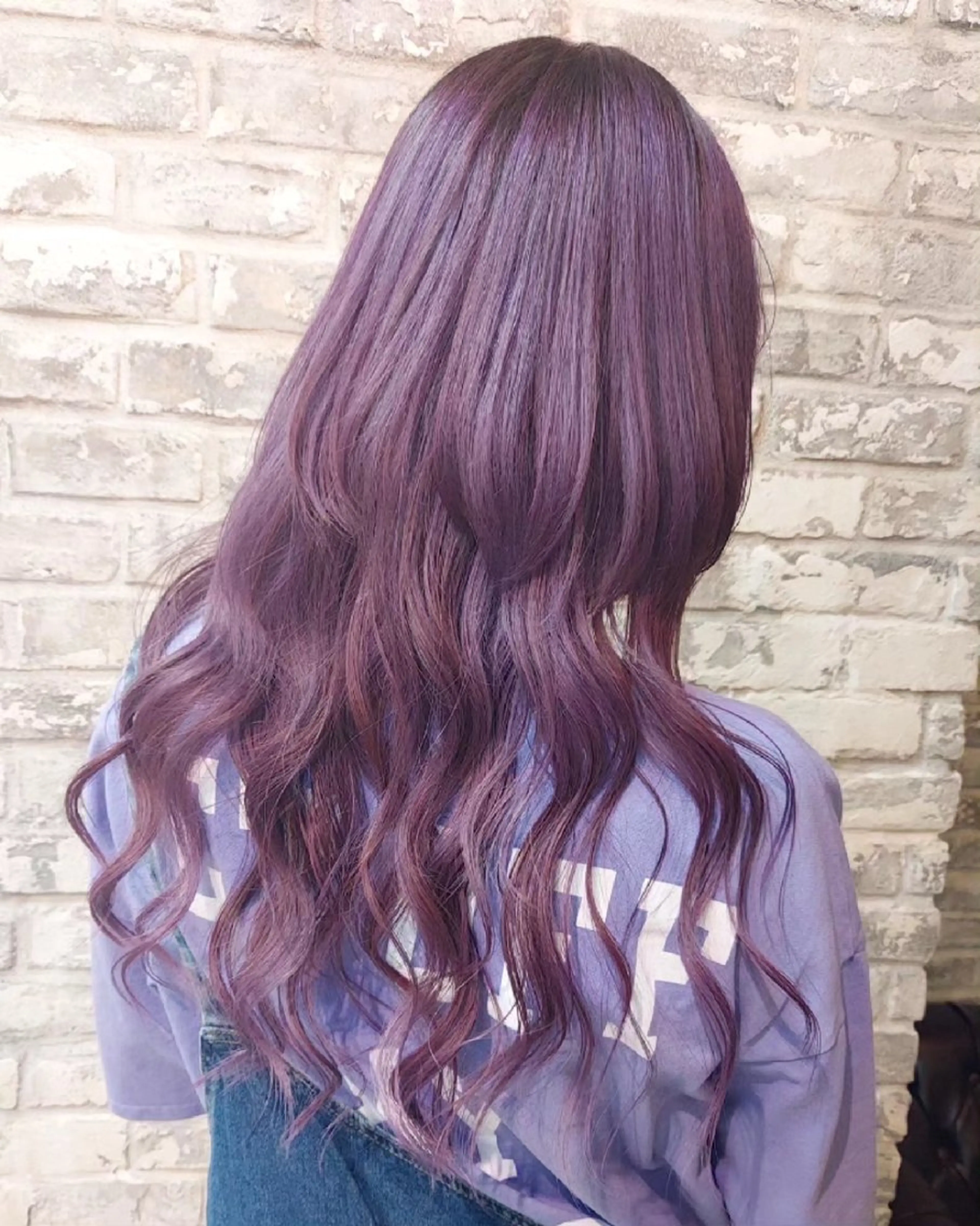 ロング カラー ダブルカラー パープルカラー ヘアカラー トリートメント grow上野御徒町【グロウ】所属・ブリーチ・ハイトーン 特化🎉内山のヘアスタイル