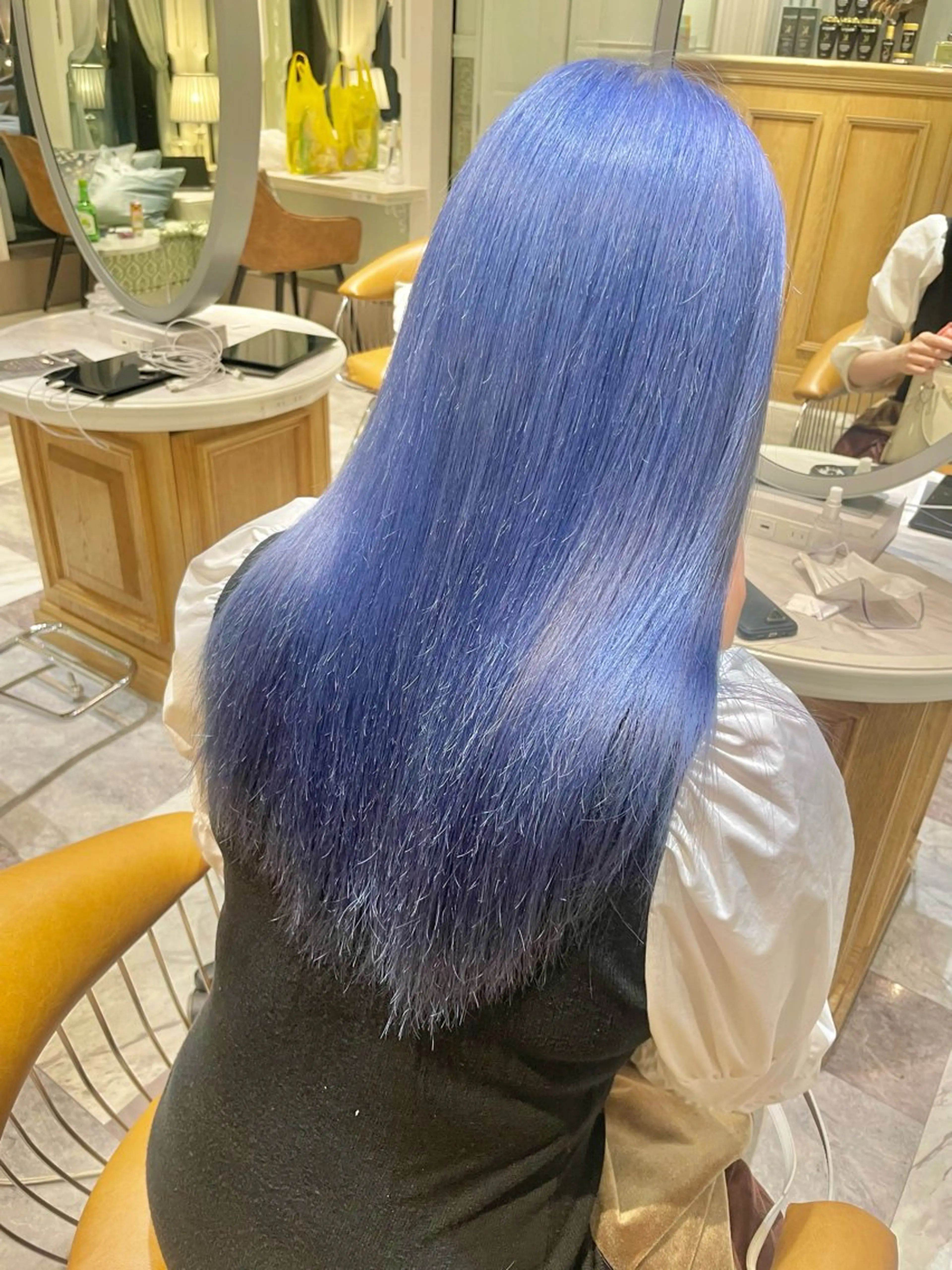 ロング カラー バレイヤージュ ブリーチ ケアブリーチ ダブルカラー グラデーションカラー 美髪/カラー 美容院🌈渡辺隼也のヘアスタイル