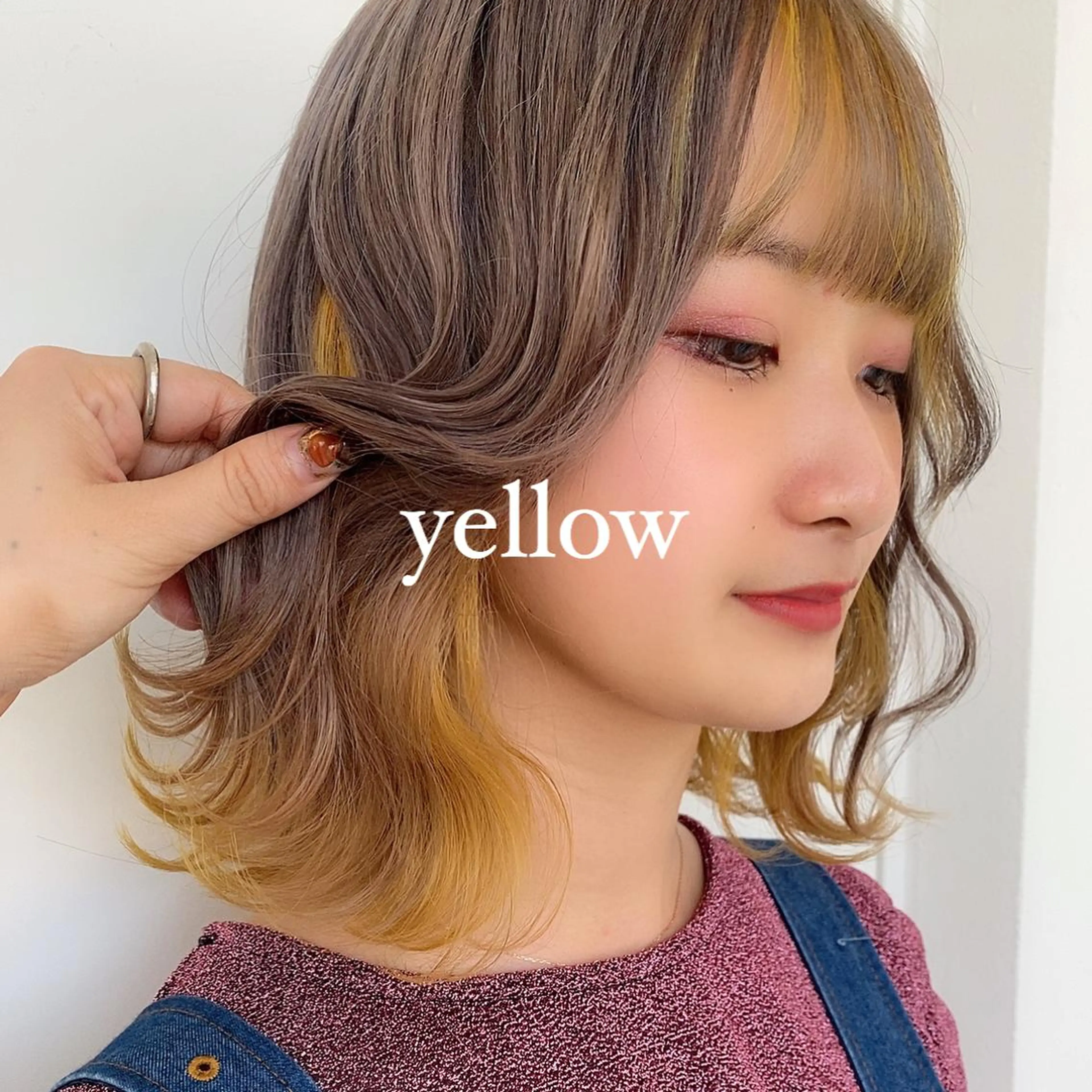 ミディアム ヘアカラー トリートメント 絶対カワイイ保証💕 カワノ　チヒロのヘアスタイル