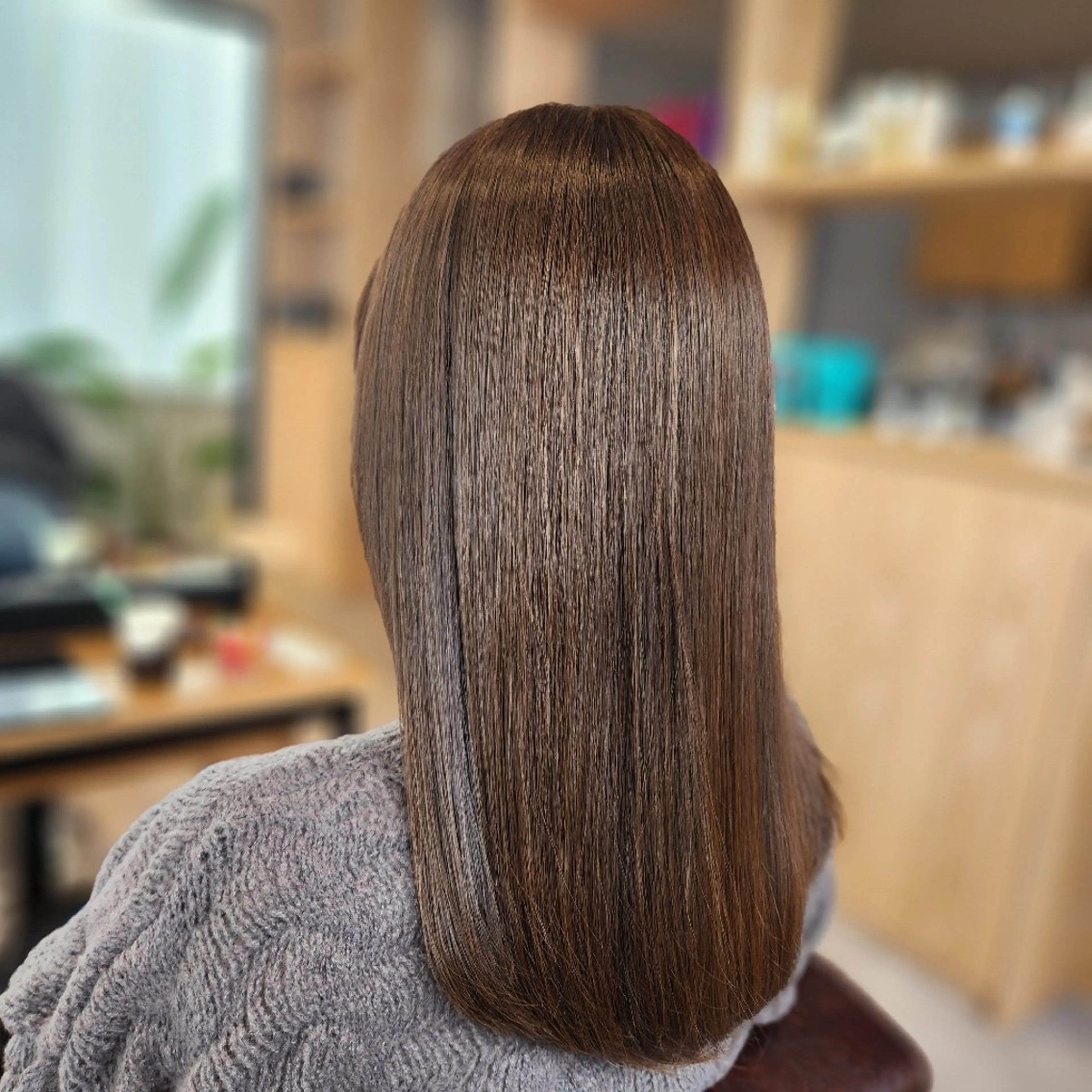 セミロング カラー ベージュカラー オリーブベージュ O.hair designers所属・シールエクステ🎀 ホシノ🕒ユウカのヘアスタイル