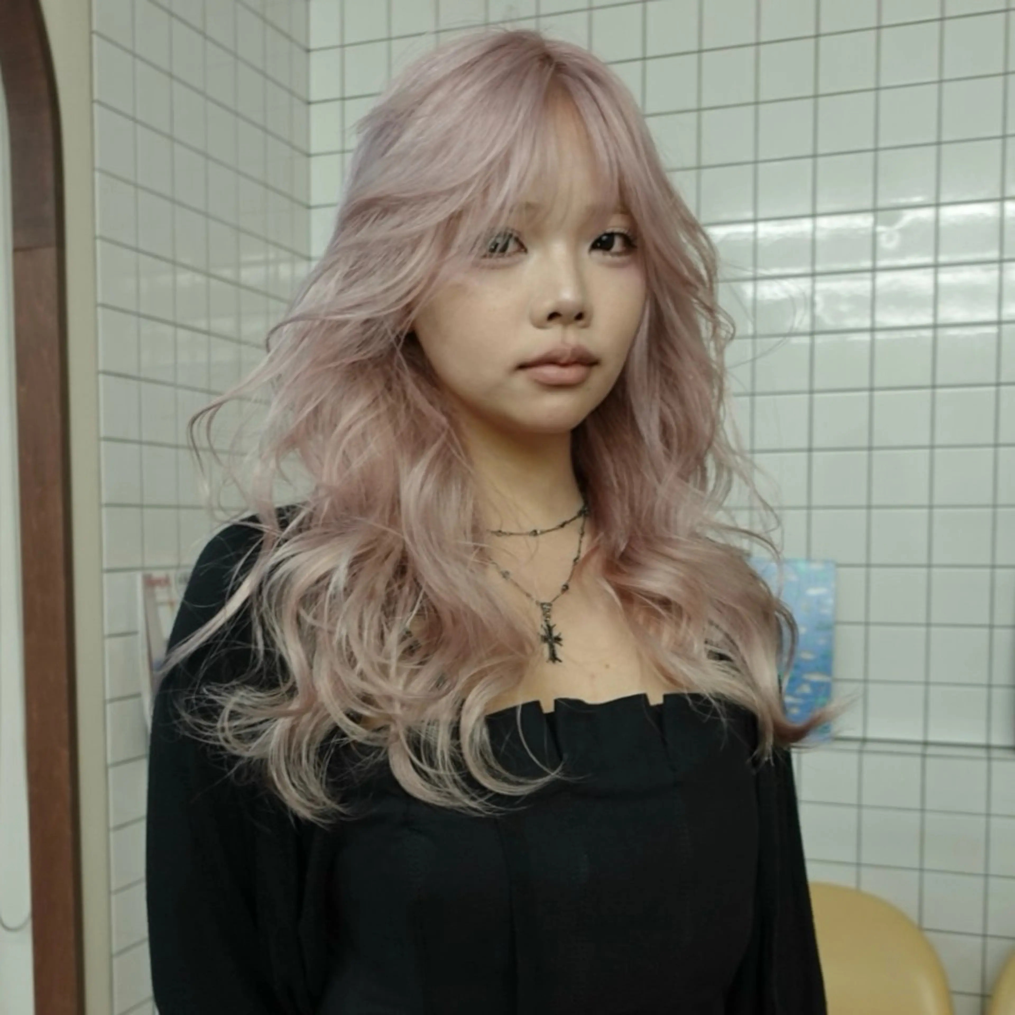 ミディアム カラー ブリーチ ブロンド ケアブリーチ 透明感カラー ダブルカラー カット ヘアカラー トリートメント レイヤー専門家 ダブルカラー修のヘアスタイル