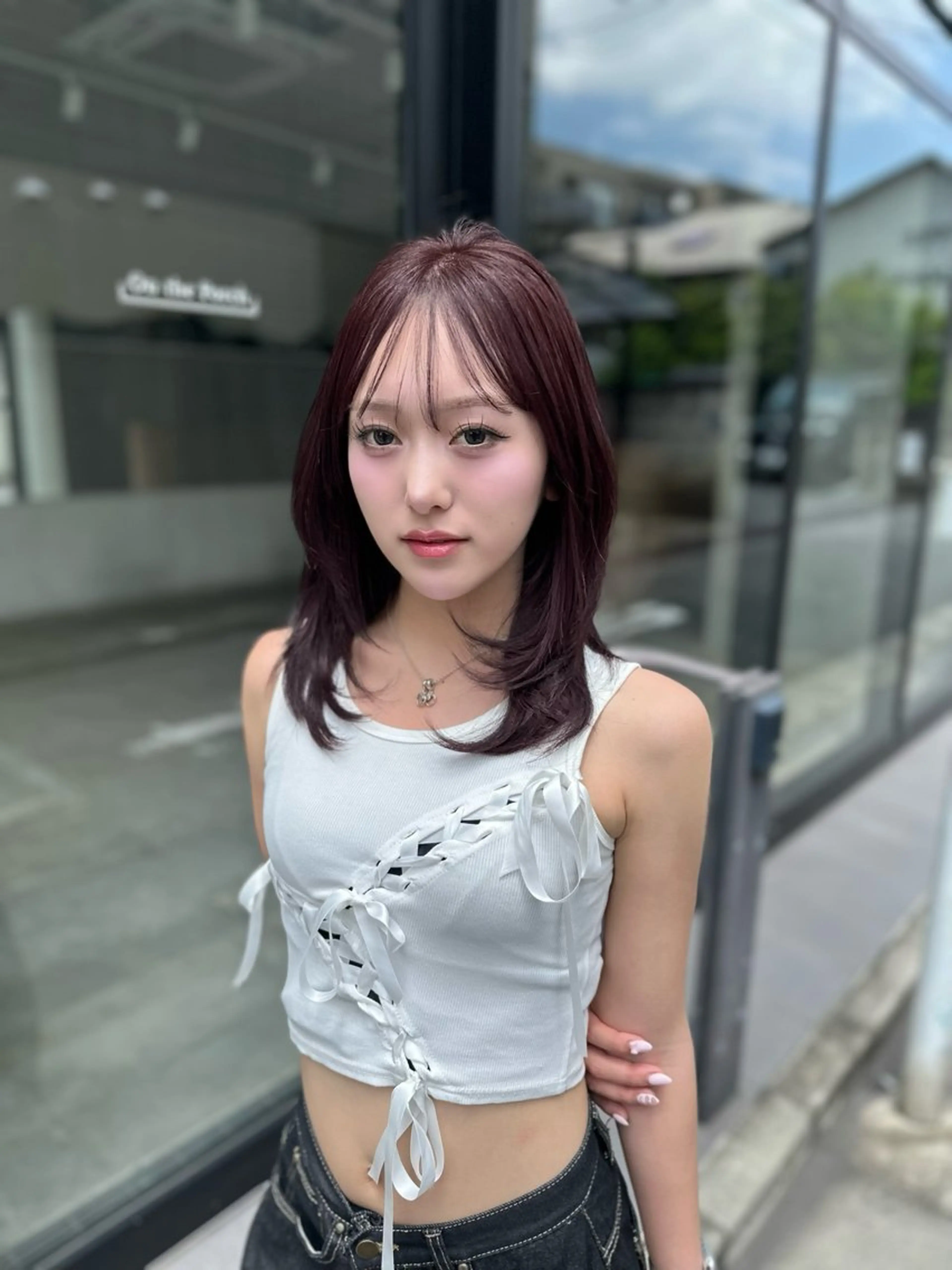 ミディアム カラー ヘアカラー トリートメント 🖤KURUMI🖤 潤艶・髪質改善のヘアスタイル