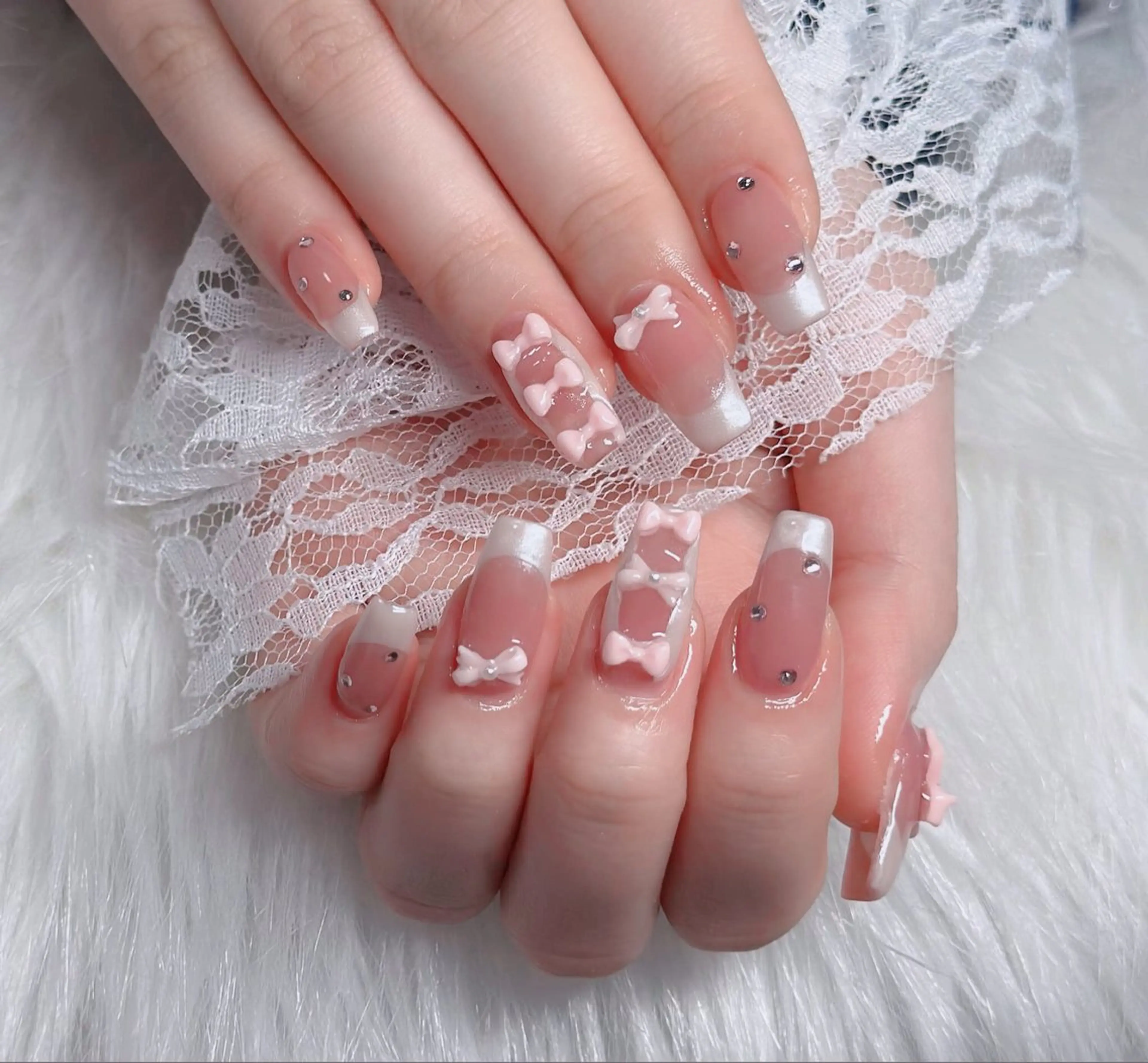 ネイル アートネイル 成人式 ジェルネイル ニュアンスネイル 夏ネイル ハンドネイル neco H.babynailのネイルデザイン