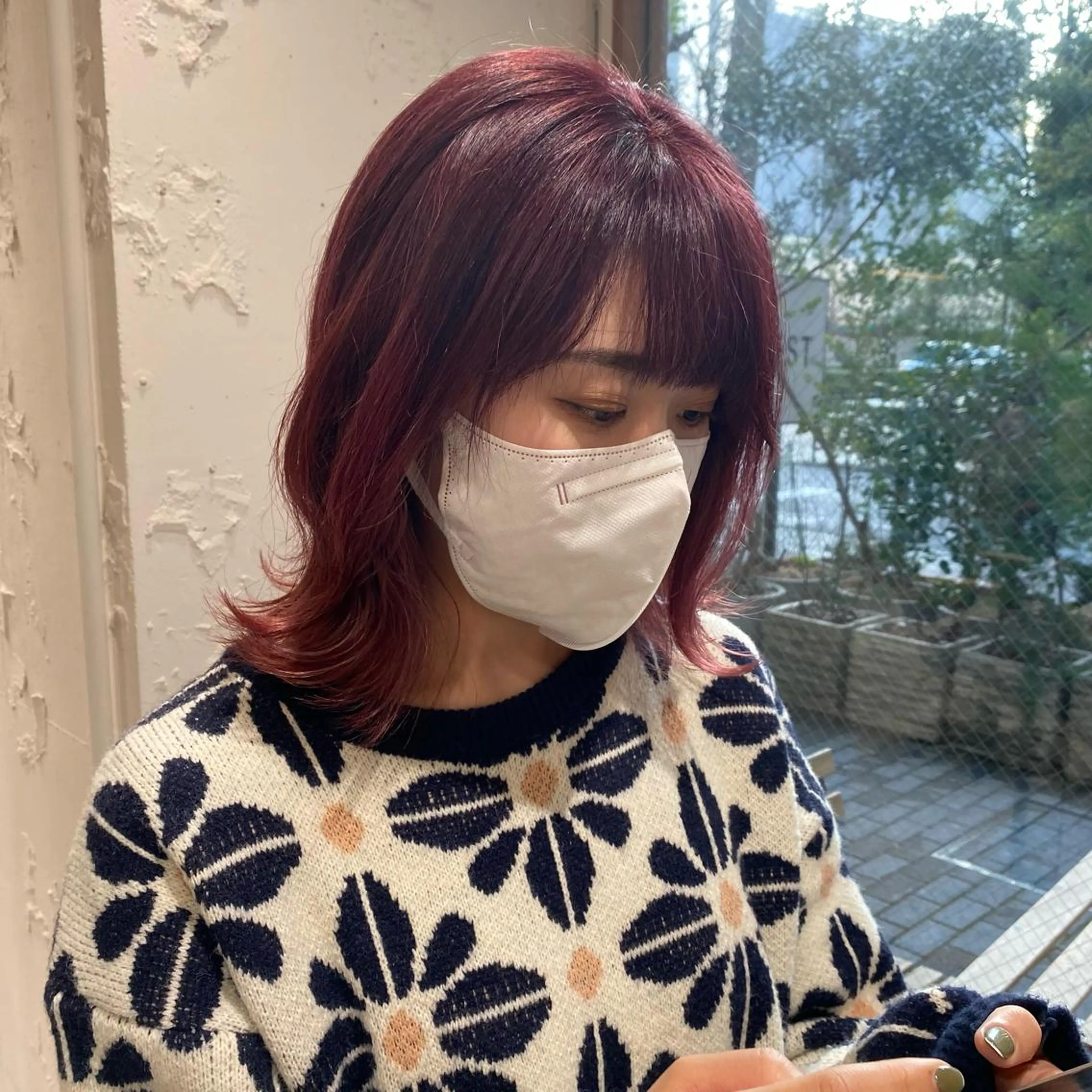 セミロング カラー 平野葵🎀 hair/nailのネイルデザイン