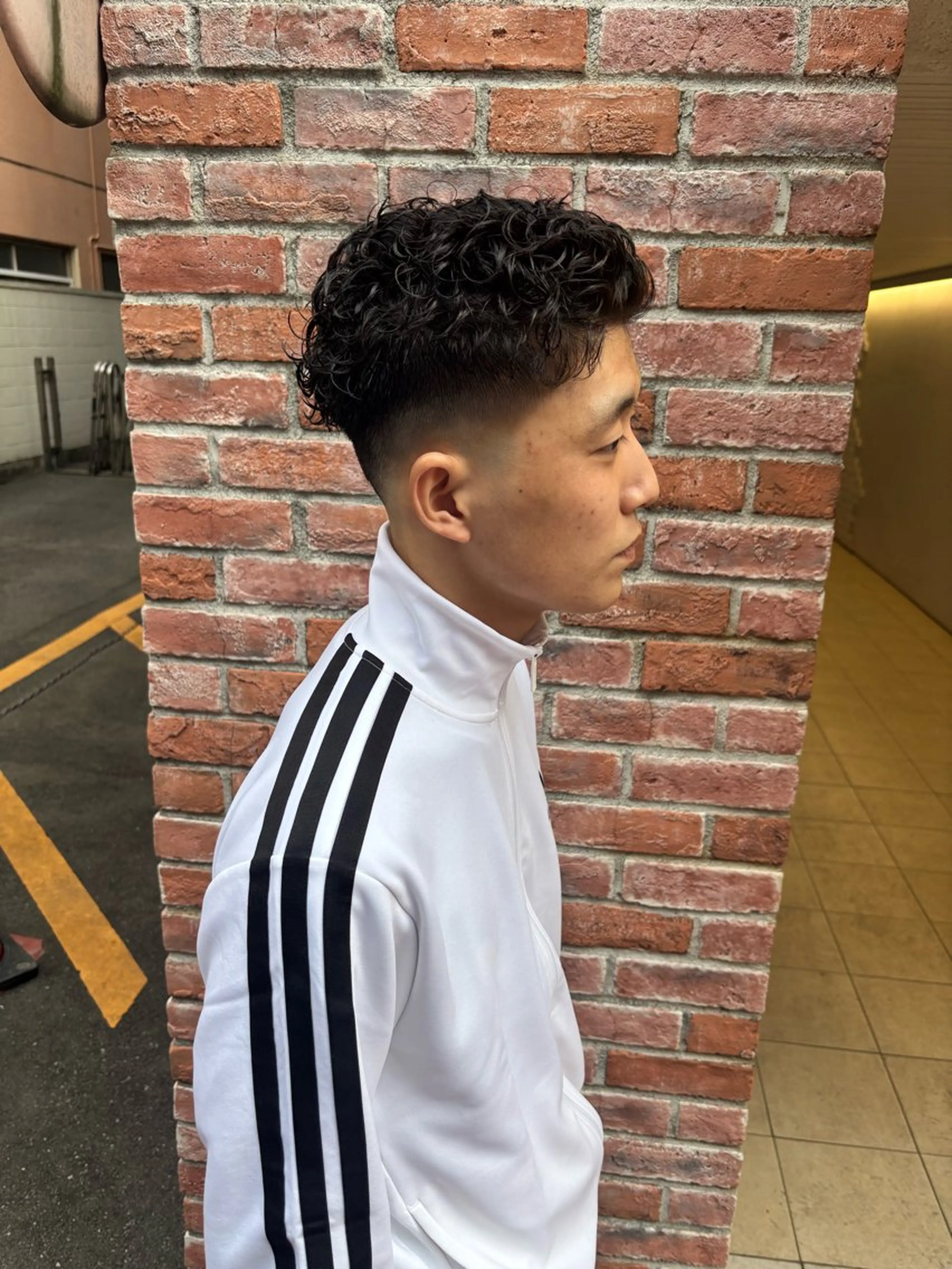 パーマ メンズ カット パーマ りんと/メンズ特化/ フェード×パーマのヘアスタイル