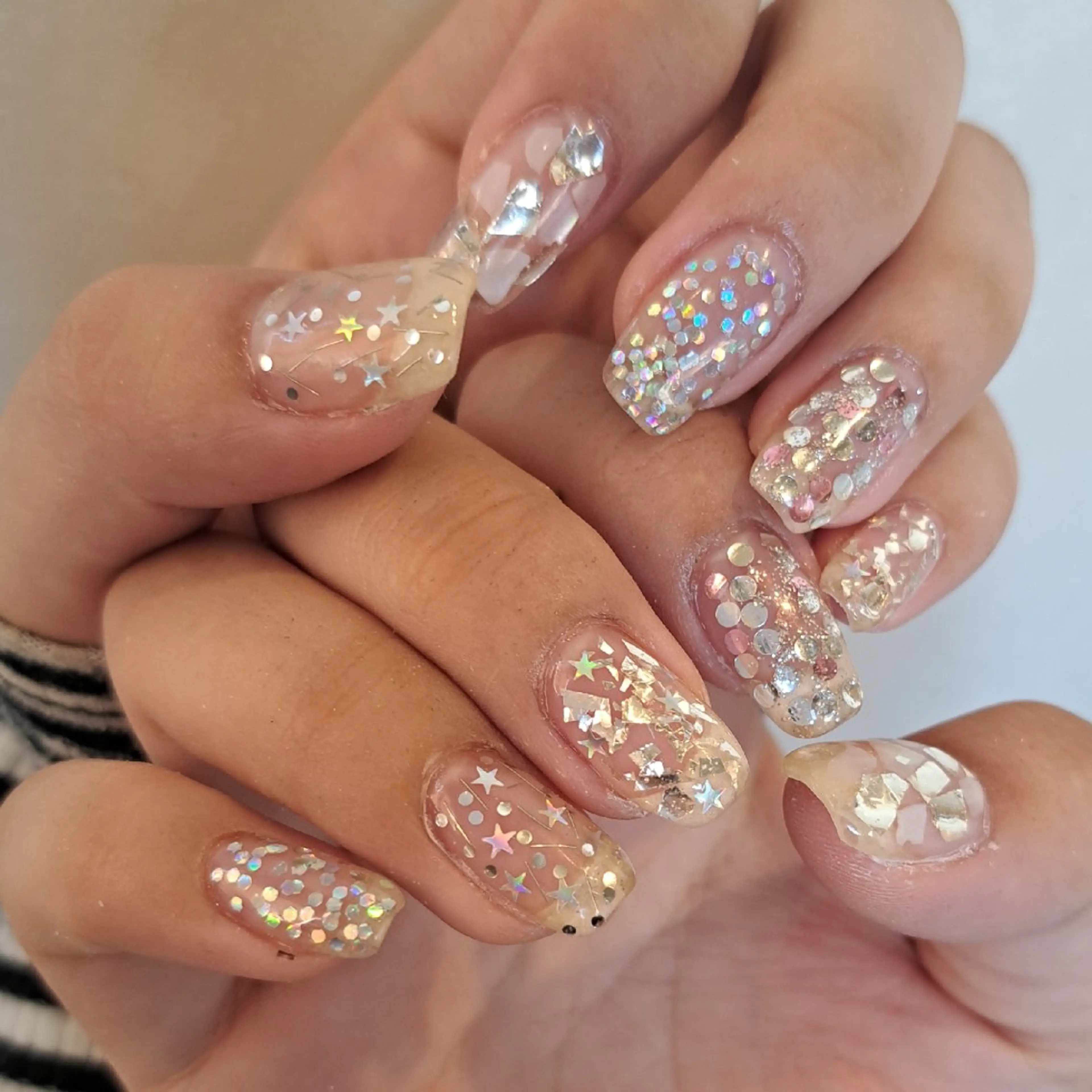 ネイル アートネイル ジェルネイル キラキラネイル 韓国ネイル ラメ(グリッター) Nail mood /アートし放題のネイルデザイン