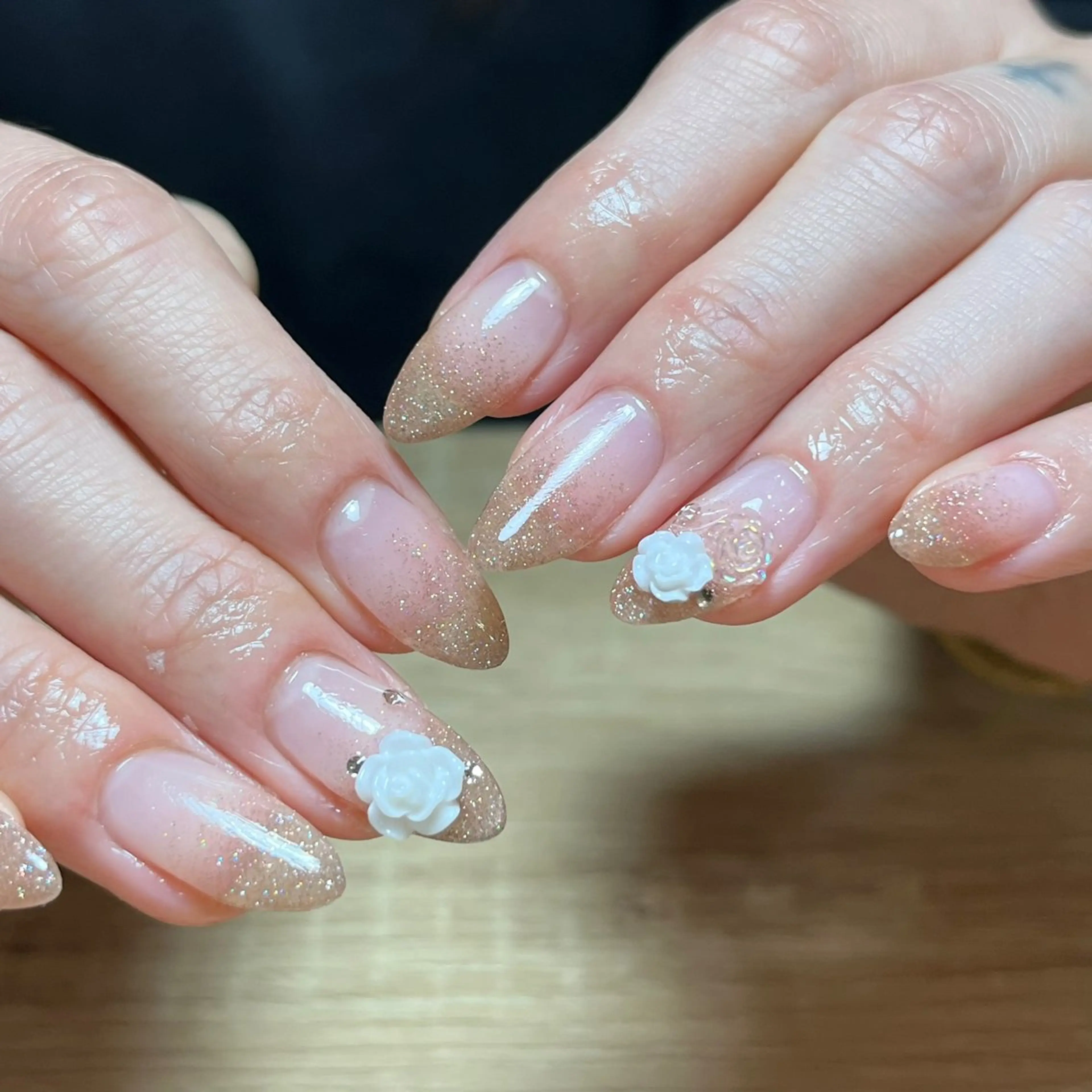 ネイル フラッシュネイル ジェルネイル グラデーション パラジェル imymemine所属・渡邊 束紗のネイルデザイン