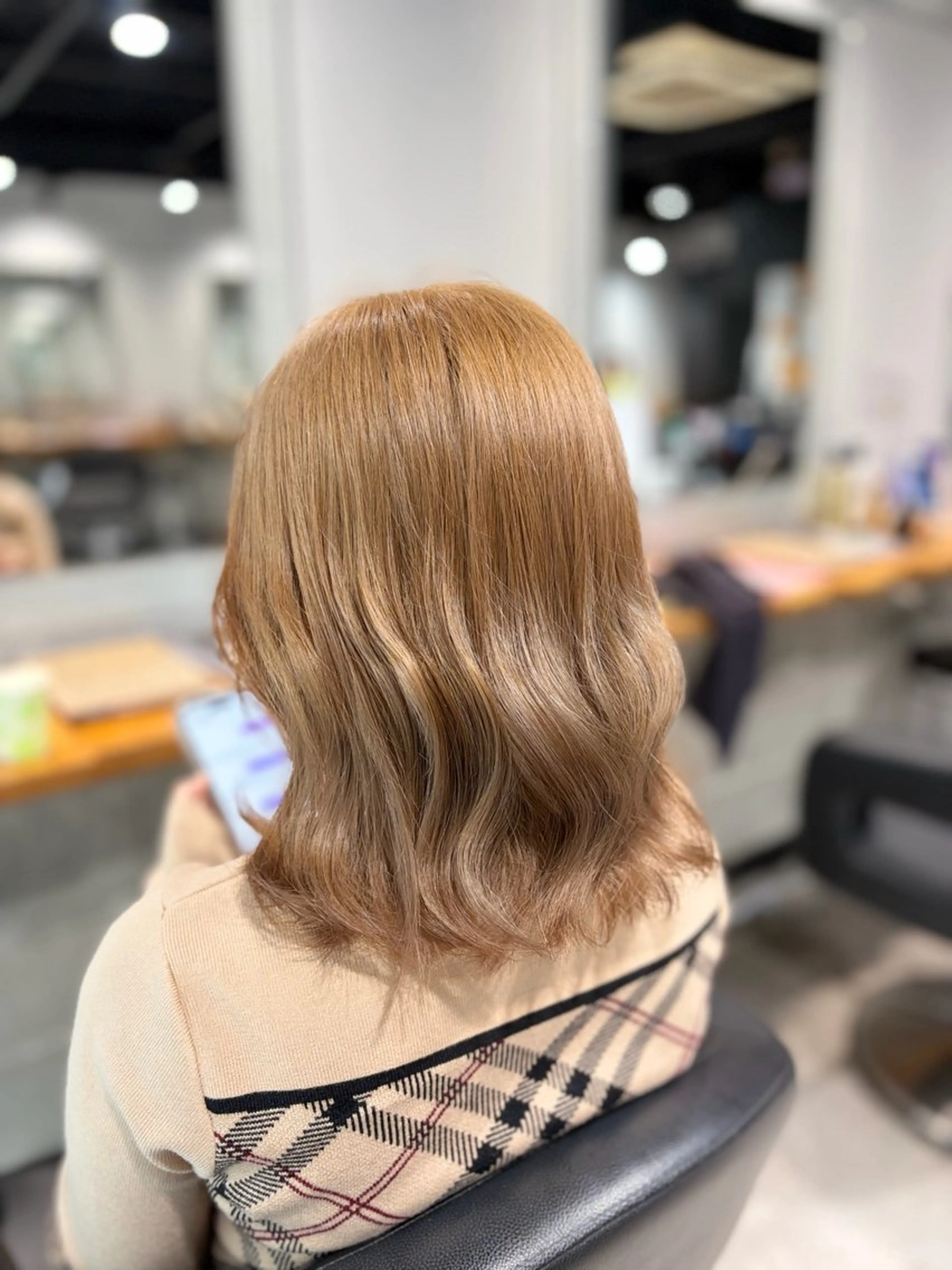 ミディアム カラー ヘアカラー ✨透明感カラー✨ 艶髪🫧Yumaのヘアスタイル