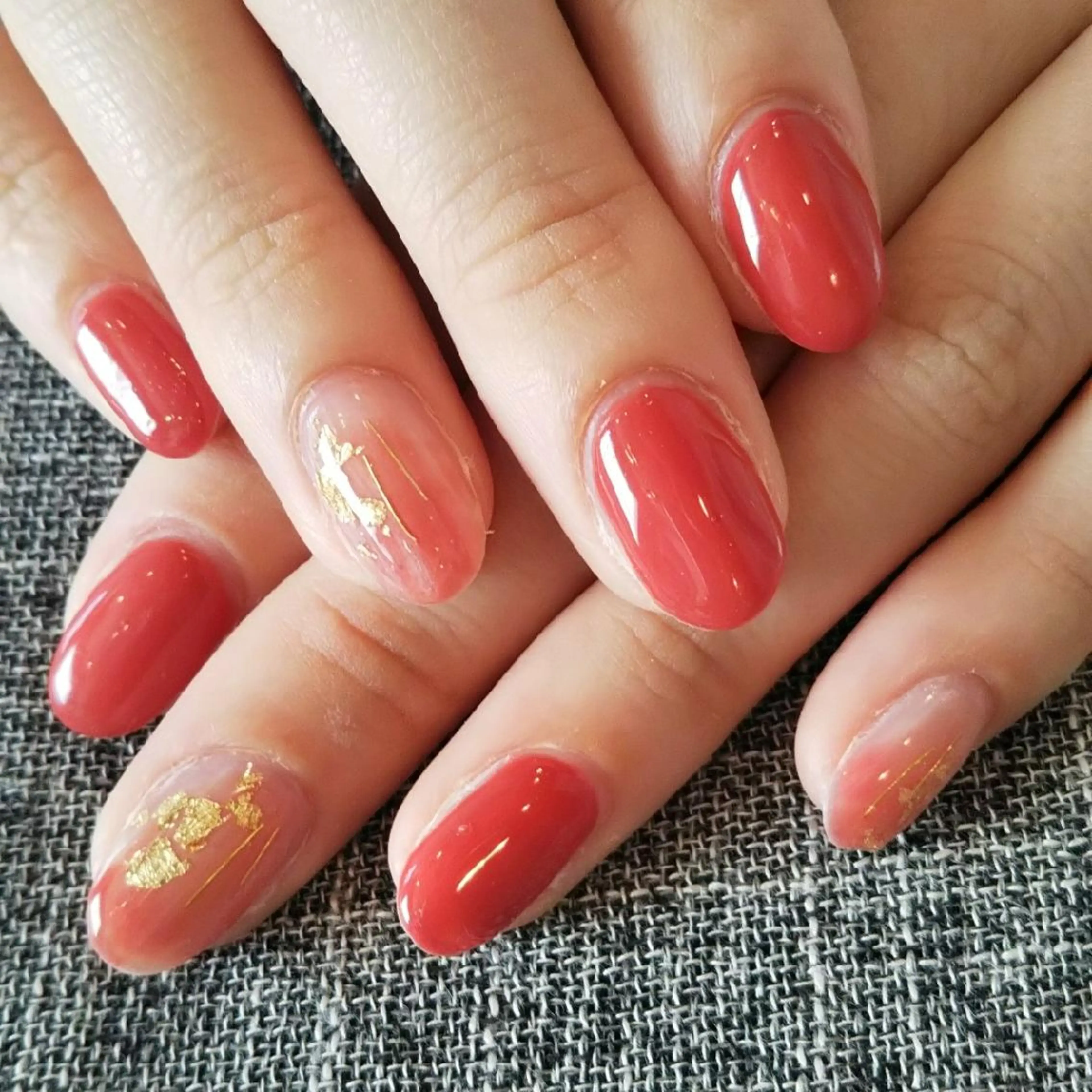 ネイル 赤色 private salon mieのネイルデザイン