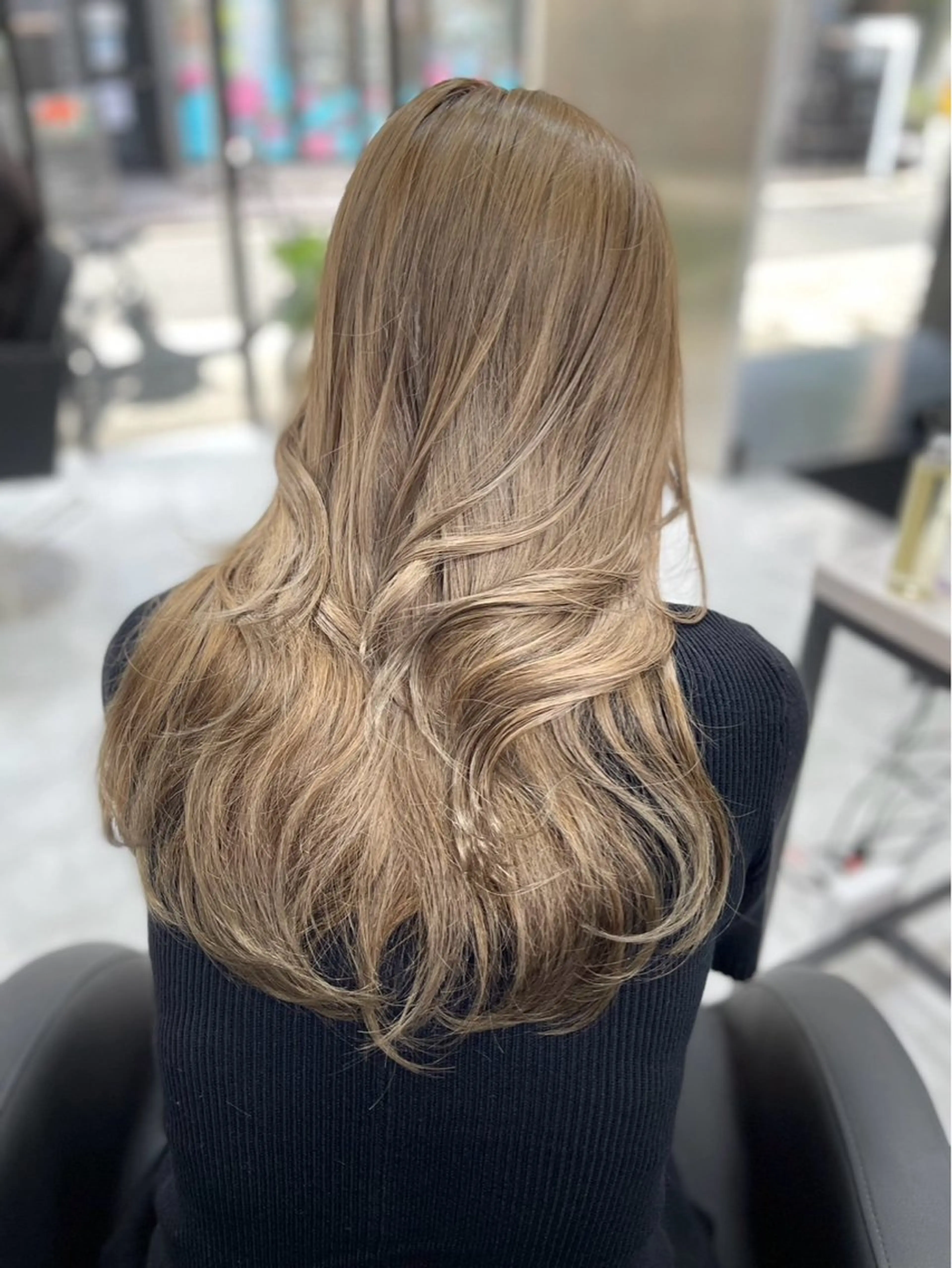 ロング カット ヘアカラー トリートメント ACTION心斎橋店 髪質改善のヘアスタイル