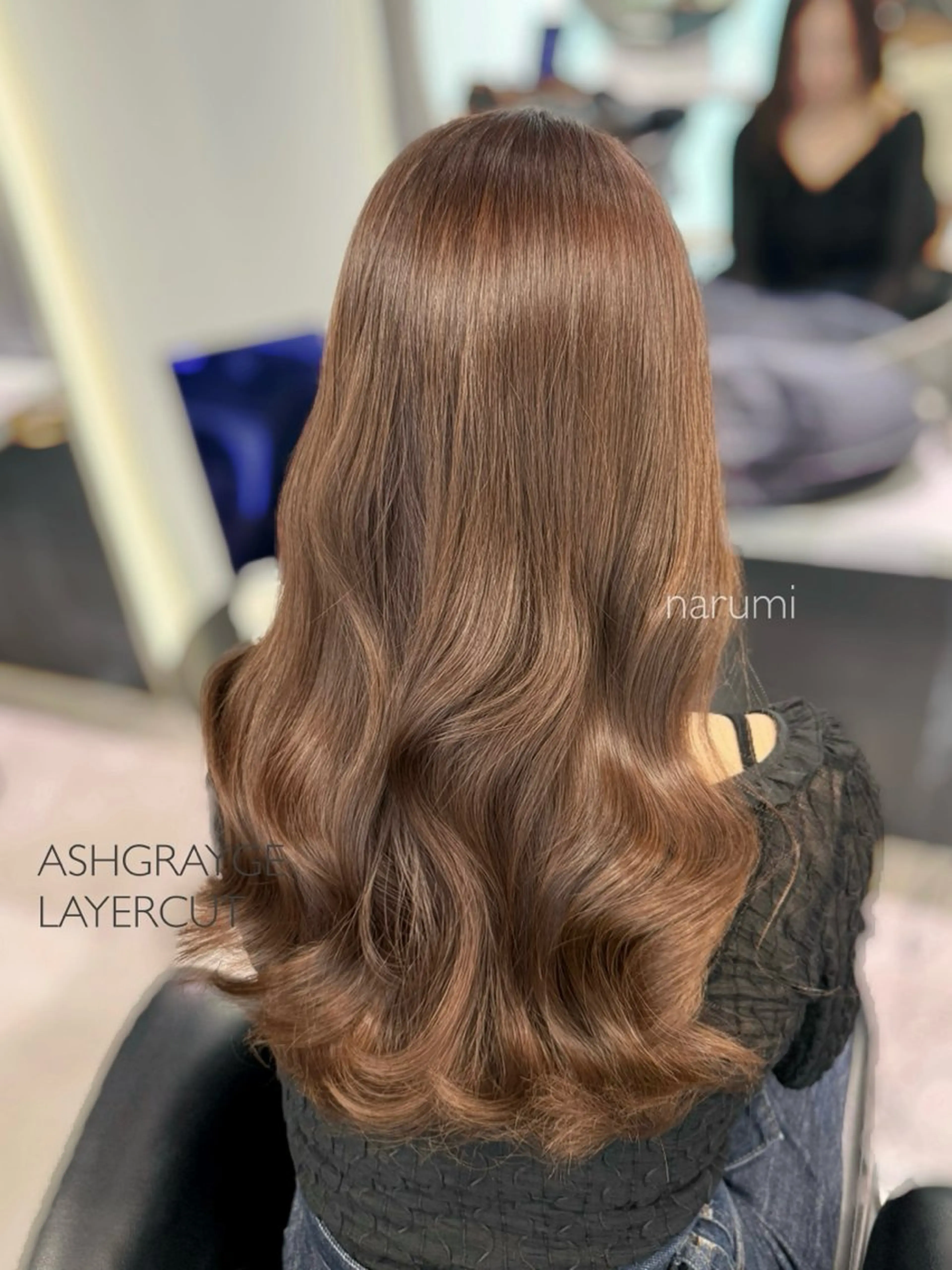 ミディアム カラー ヘアカラー トリートメント 韓国JUNOヘア narumi‎🤍のヘアスタイル