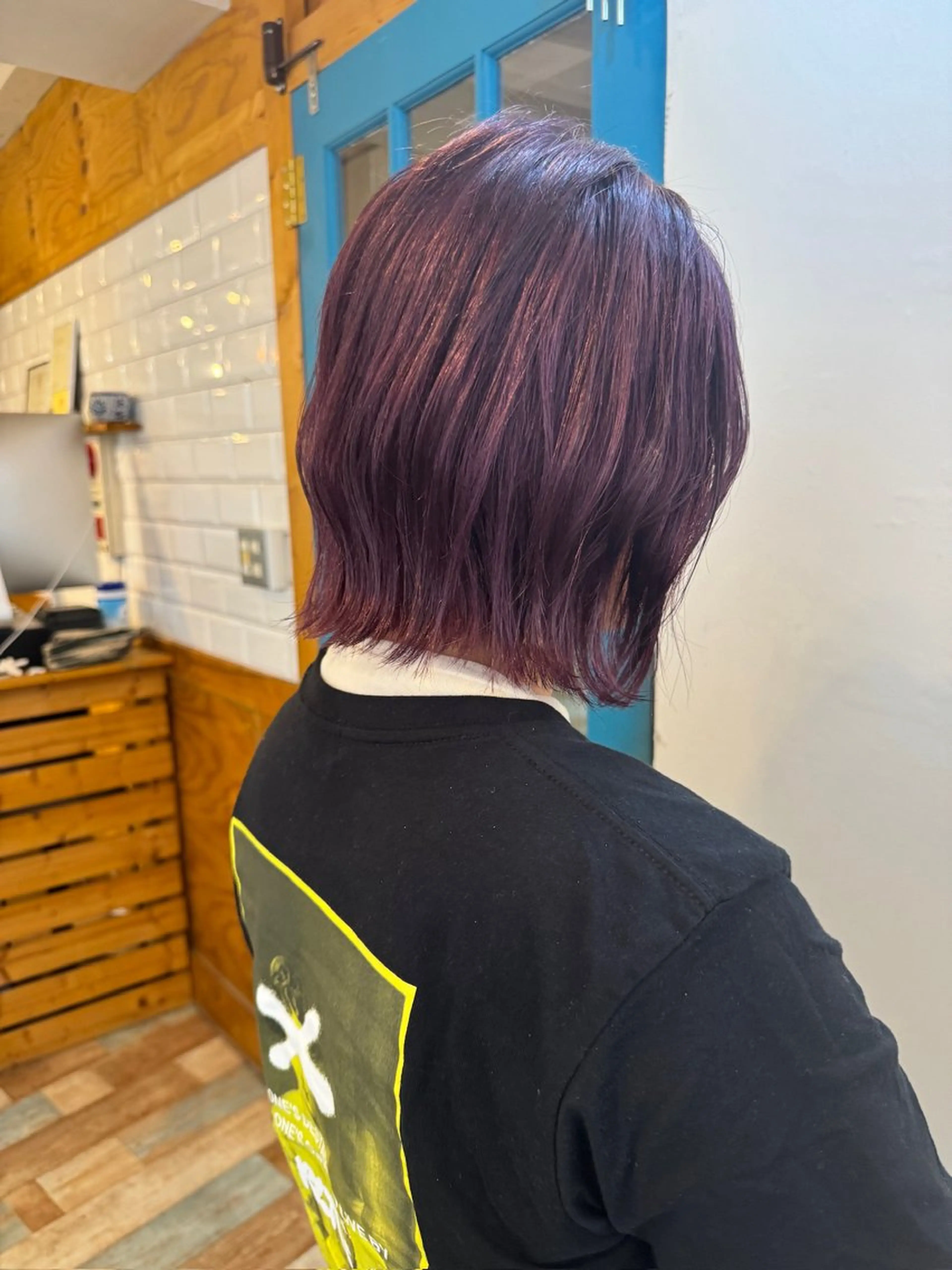 ショート カラー ベージュカラー ブリーチ 透明感カラー ラベンダーカラー ラベンダーピンク ヘアカラー トリートメント KANA/ボブ/ インナーカラー/艶髪のヘアスタイル