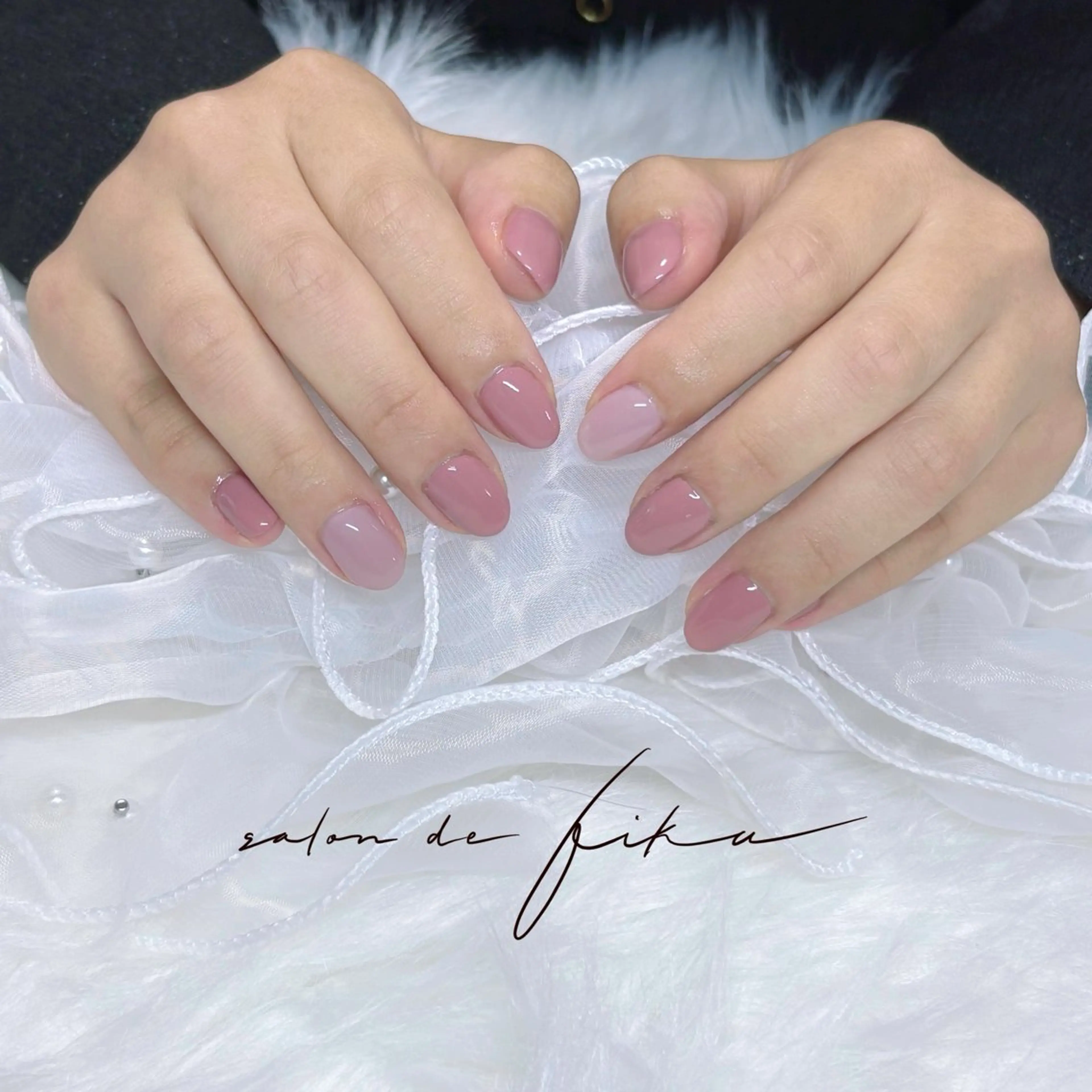 ネイル ワンカラーネイル ピンク 🐝TOMO🎀ིྀ 【パラジェル取扱店】のネイルデザイン