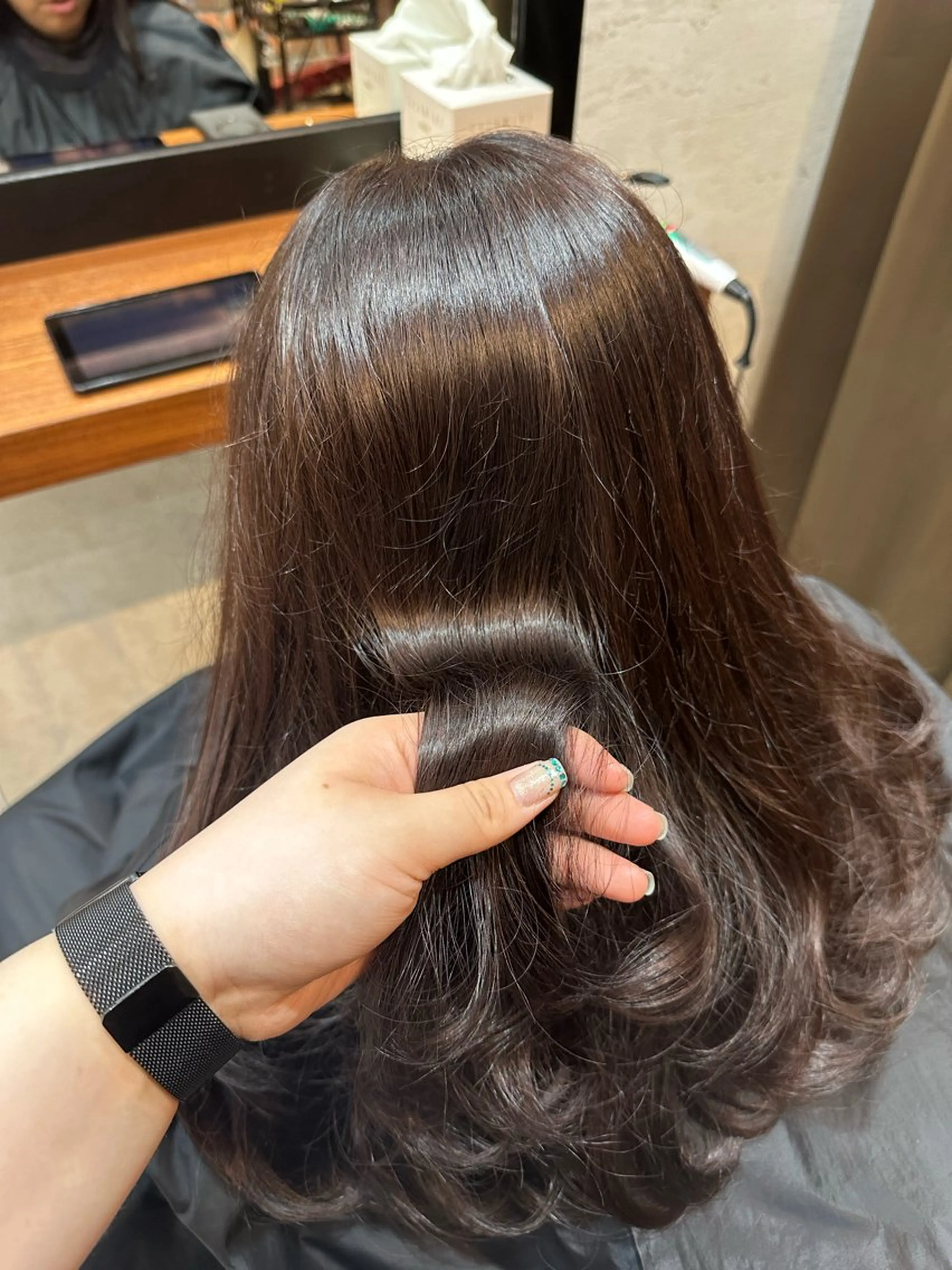 ロング カット ヘアカラー トリートメント ORANGE POP 検見川浜店所属・渡辺 りずのヘアスタイル