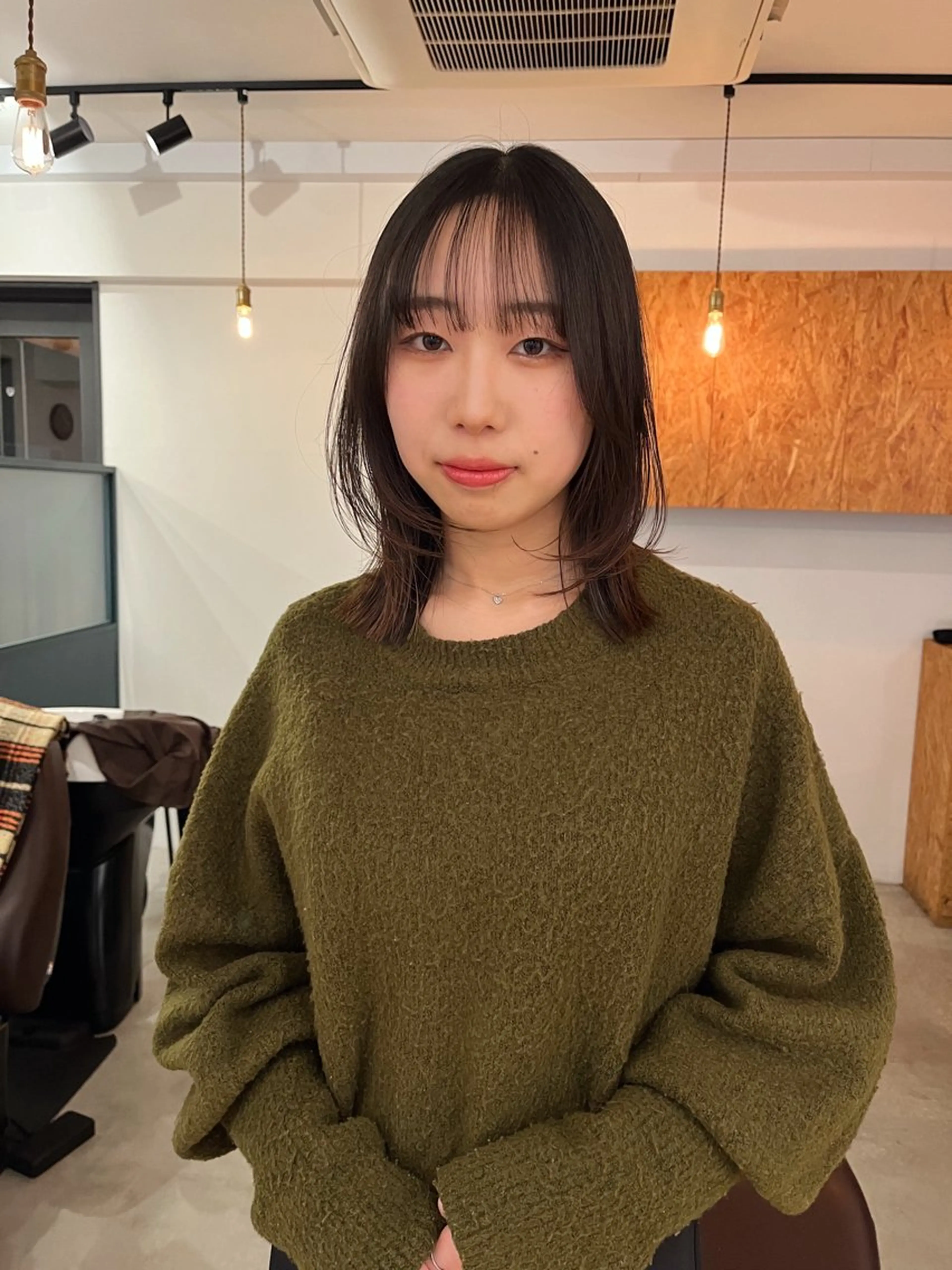 ミディアム レイヤーカット 暖色/パーマ 🌼クニトウメイのヘアスタイル