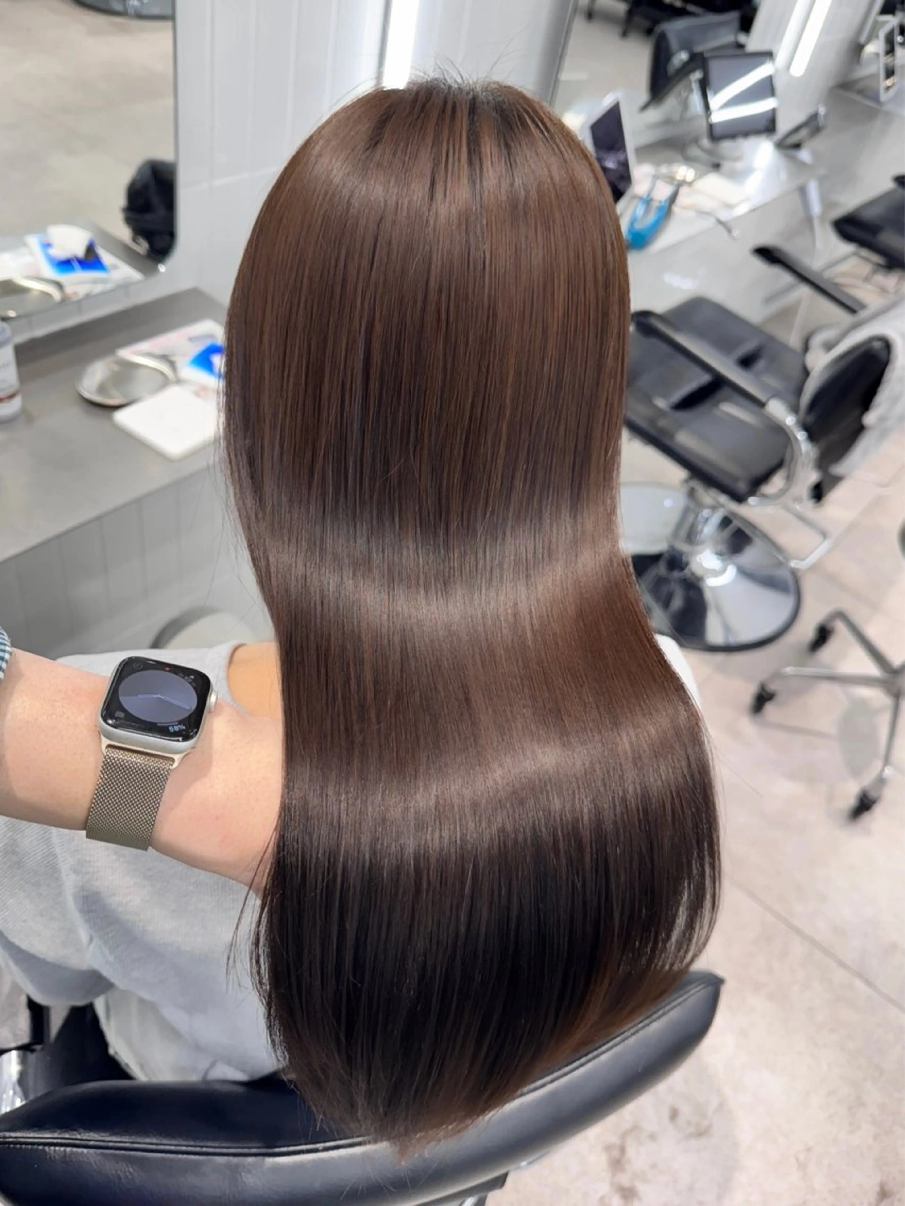 セミロング 🫧‪髪質改善/艶髪 🫧‪艶カラー／りくのヘアスタイル