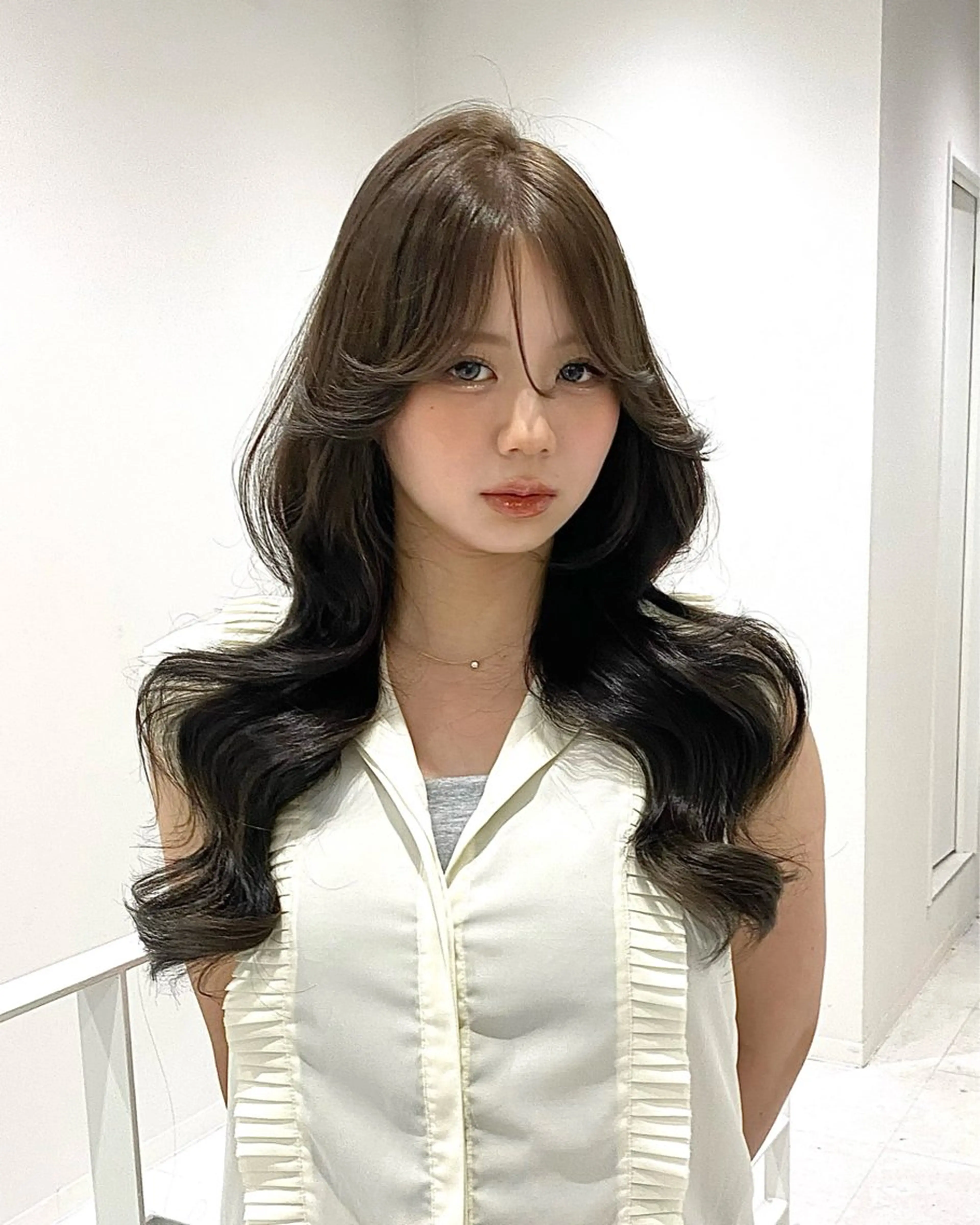 ロング 京都レイヤーカット うえひのヘアスタイル