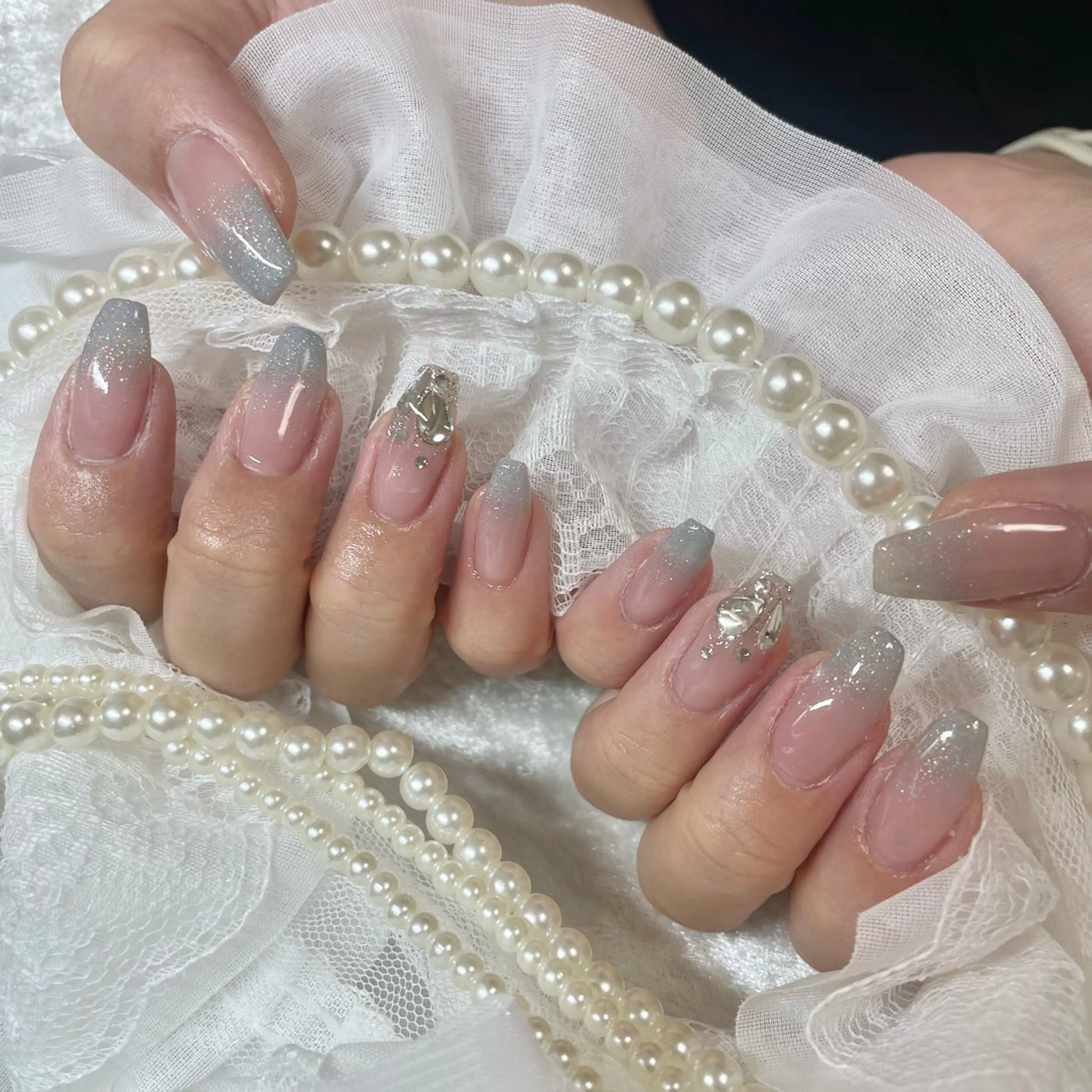 ネイル ブルー 🎀AYAKO 🎀中韓ネイルのネイルデザイン