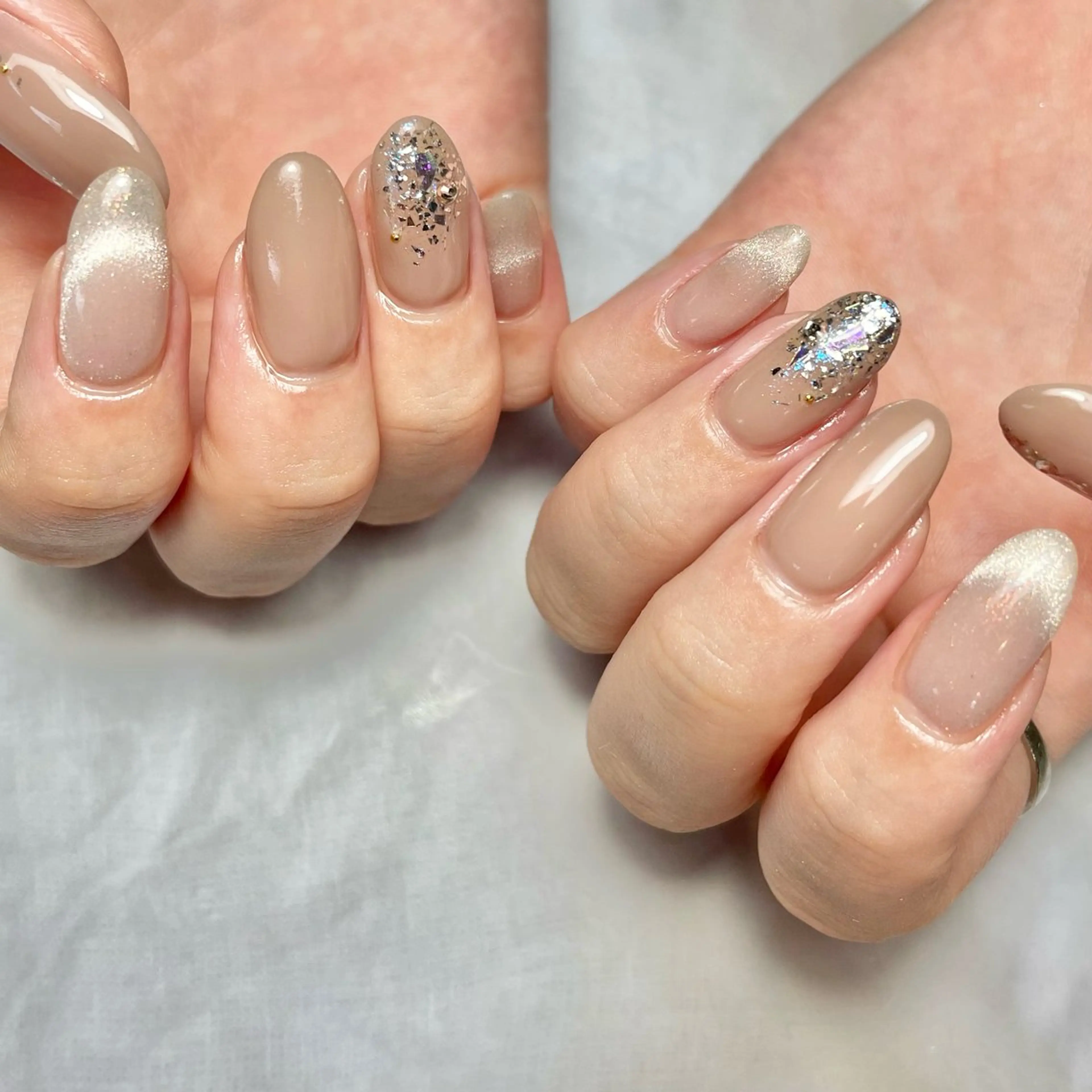 ネイル マグネットネイル シンプルネイル Reflection marikoのネイルデザイン