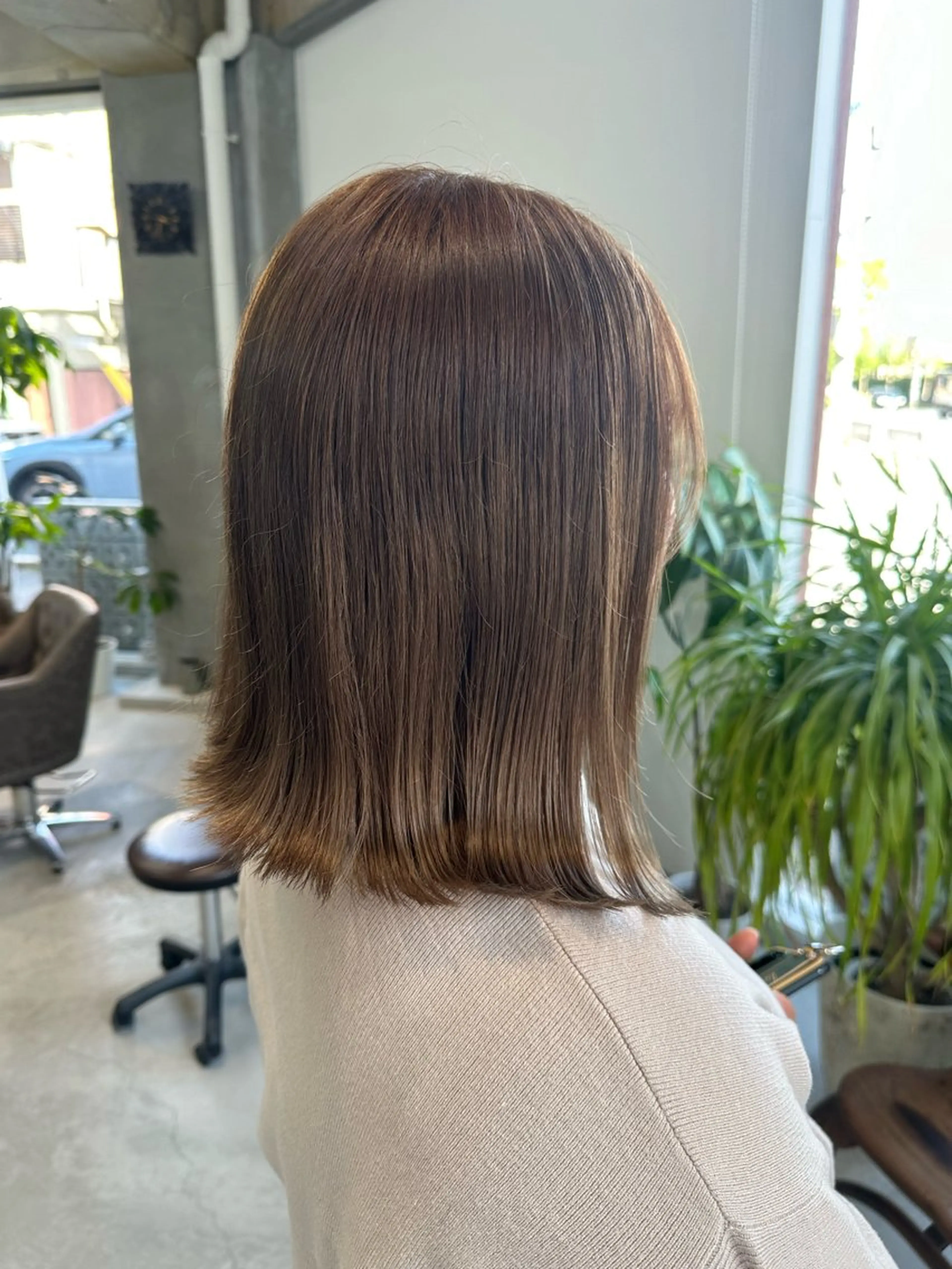 セミロング カット ヘアカラー トリートメント カイリ /レイヤーカットのヘアスタイル