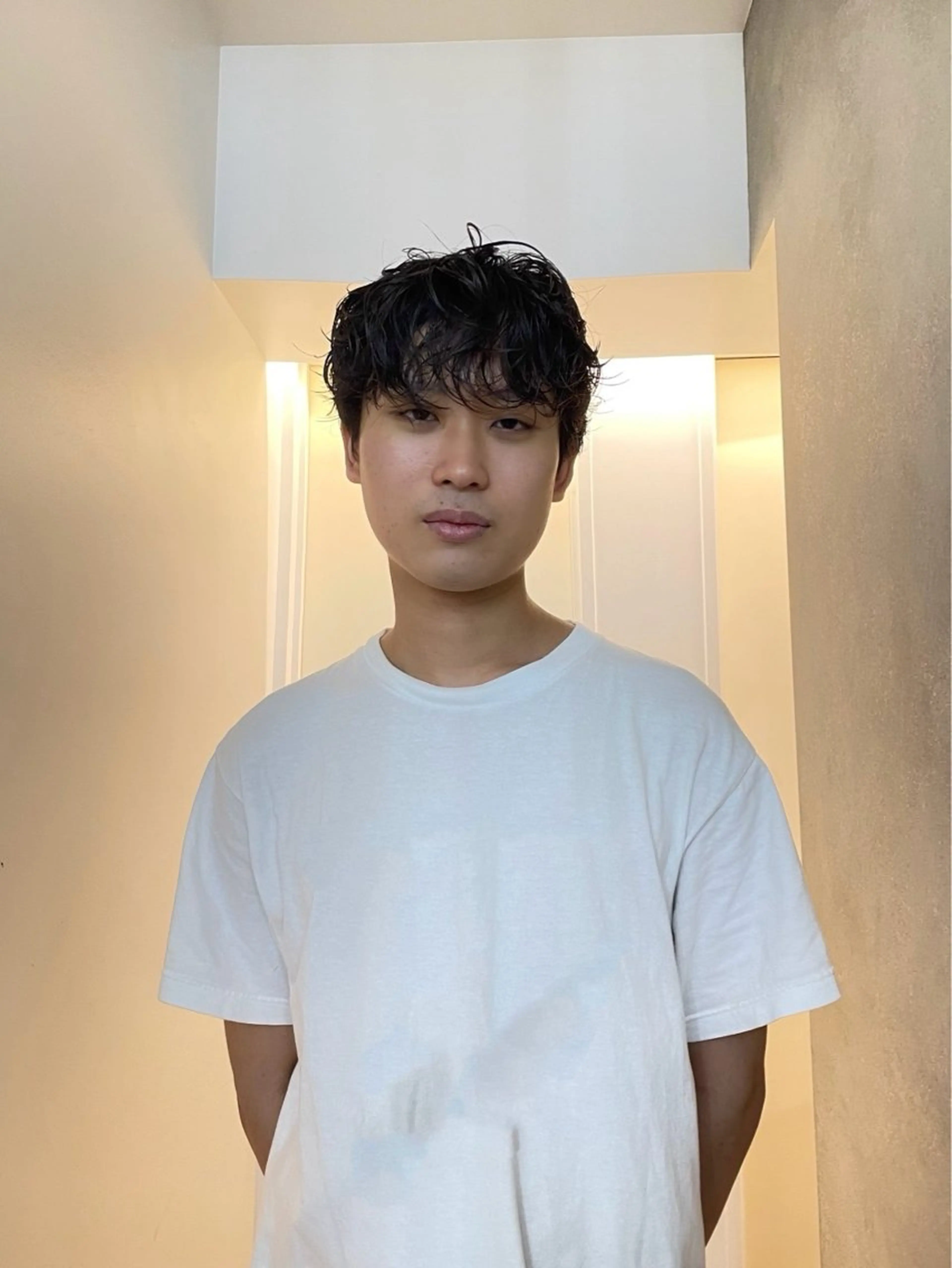 ショート パーマ メンズ ⭐︎ハイトーン /レイヤー✩momoのヘアスタイル