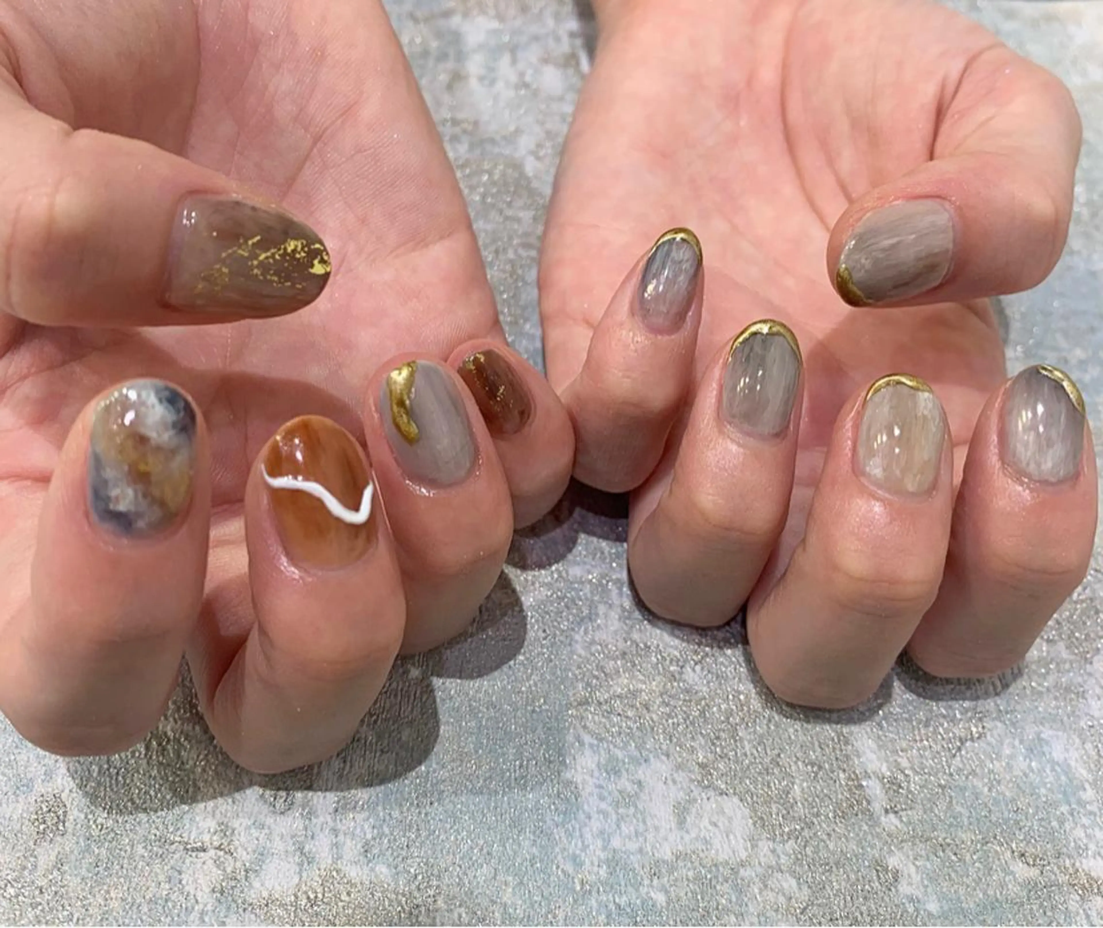 ネイル ニュアンスネイル Fumina .のネイルデザイン