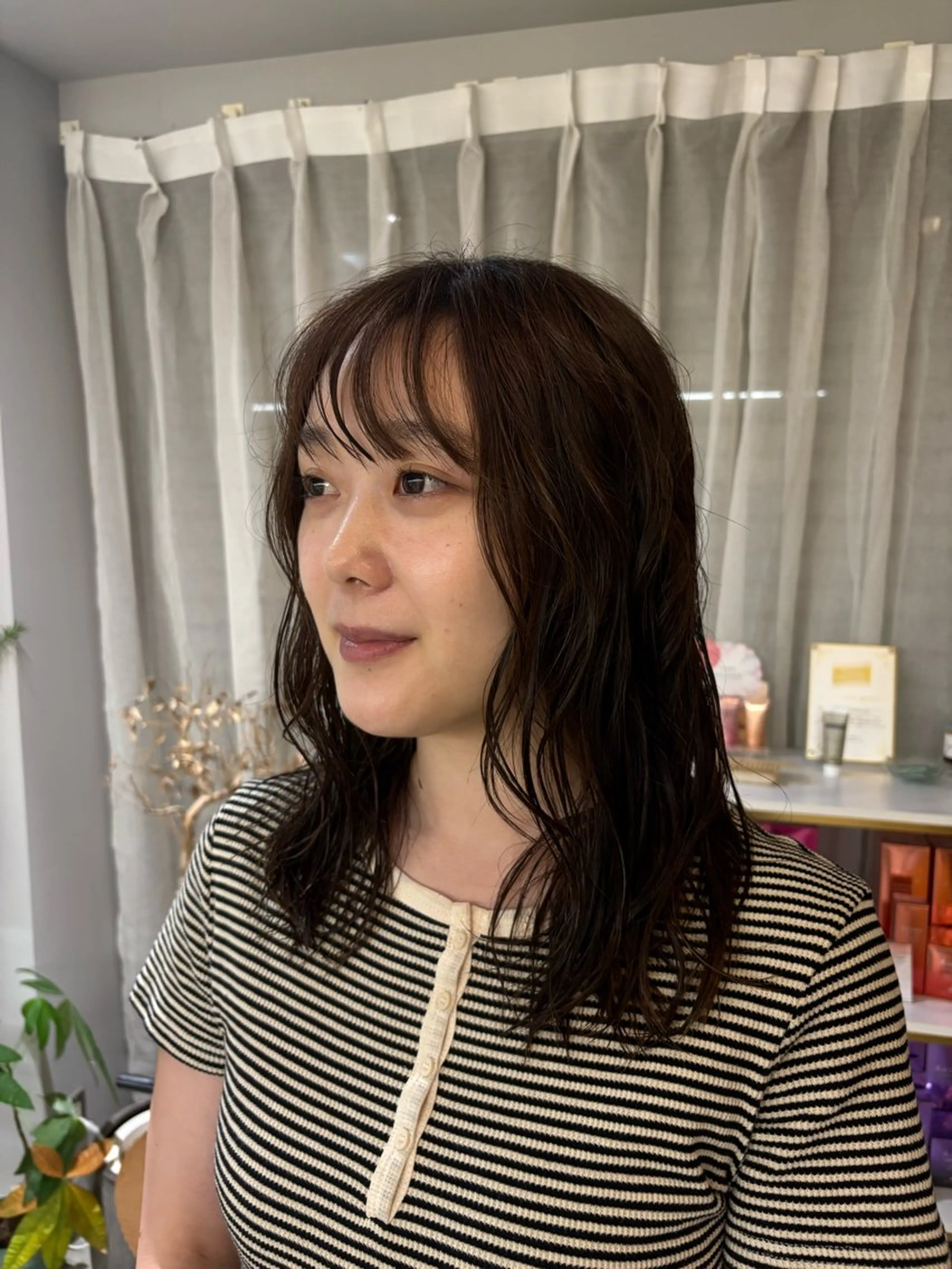 ミディアム パーマ cipre 瑞稀のヘアスタイル